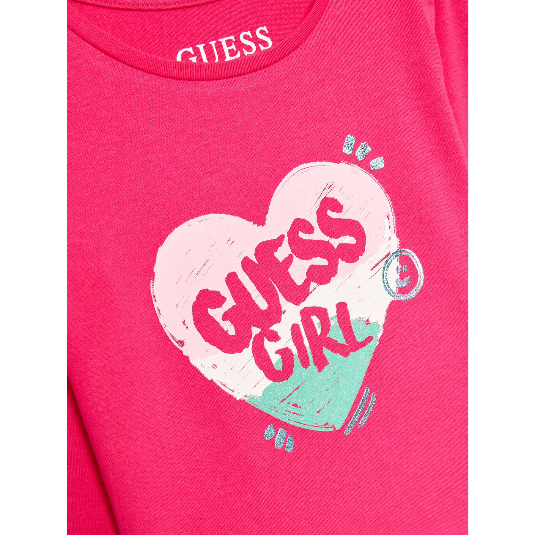 Guess Bluza K3YI03 K6YW4 Roza Regular Fit - Pepit.si