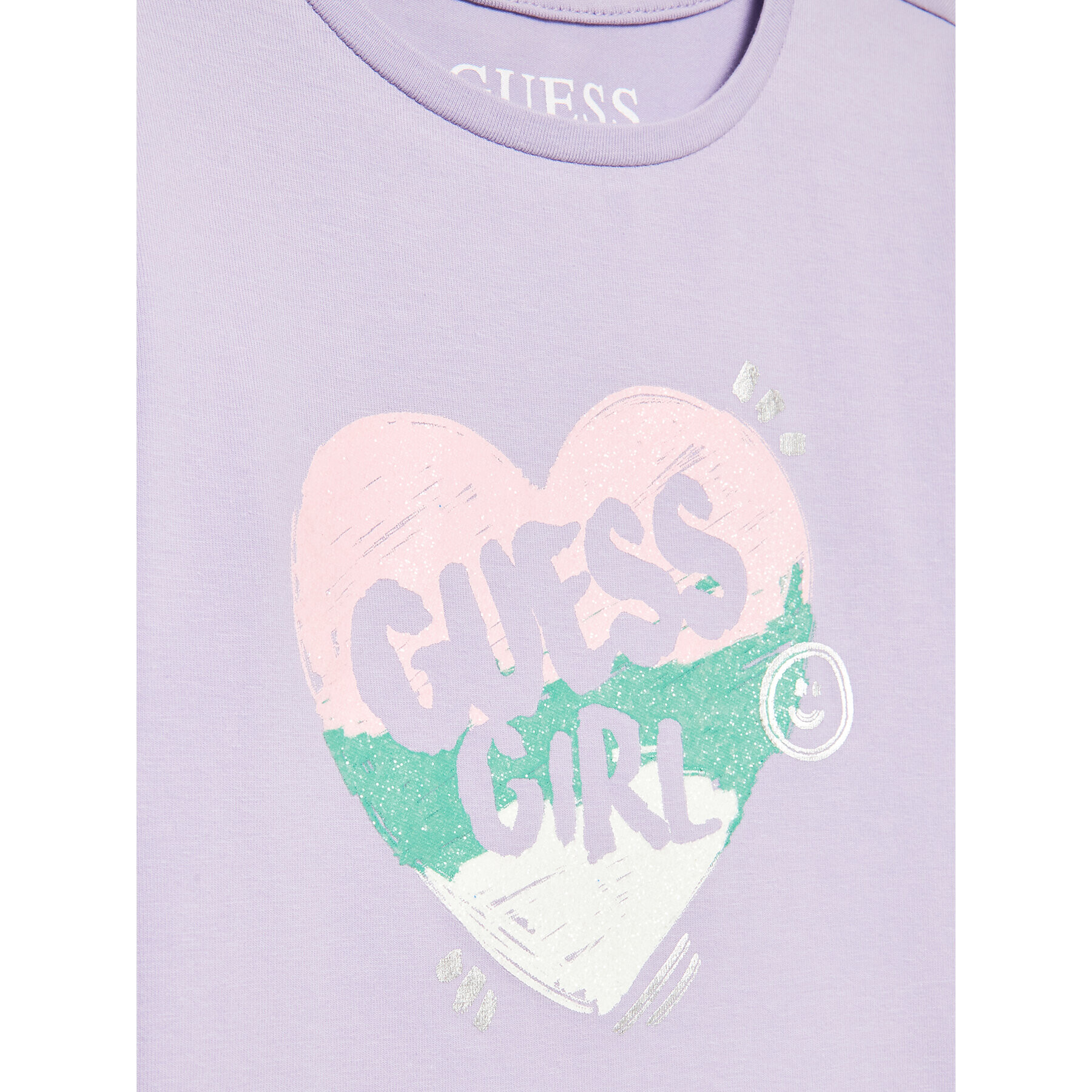 Guess Bluza K3YI03 K6YW4 Vijolična Regular Fit - Pepit.si