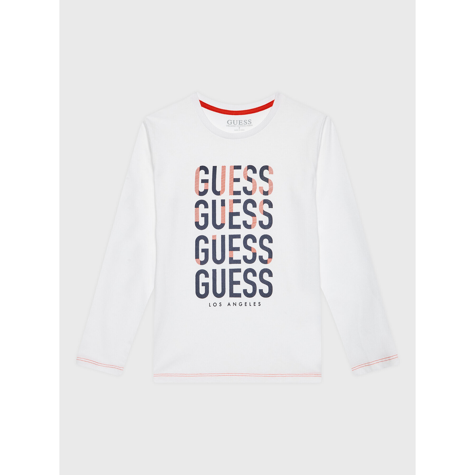 Guess Bluza L2BI11 I3Z11 Bela Regular Fit - Pepit.si