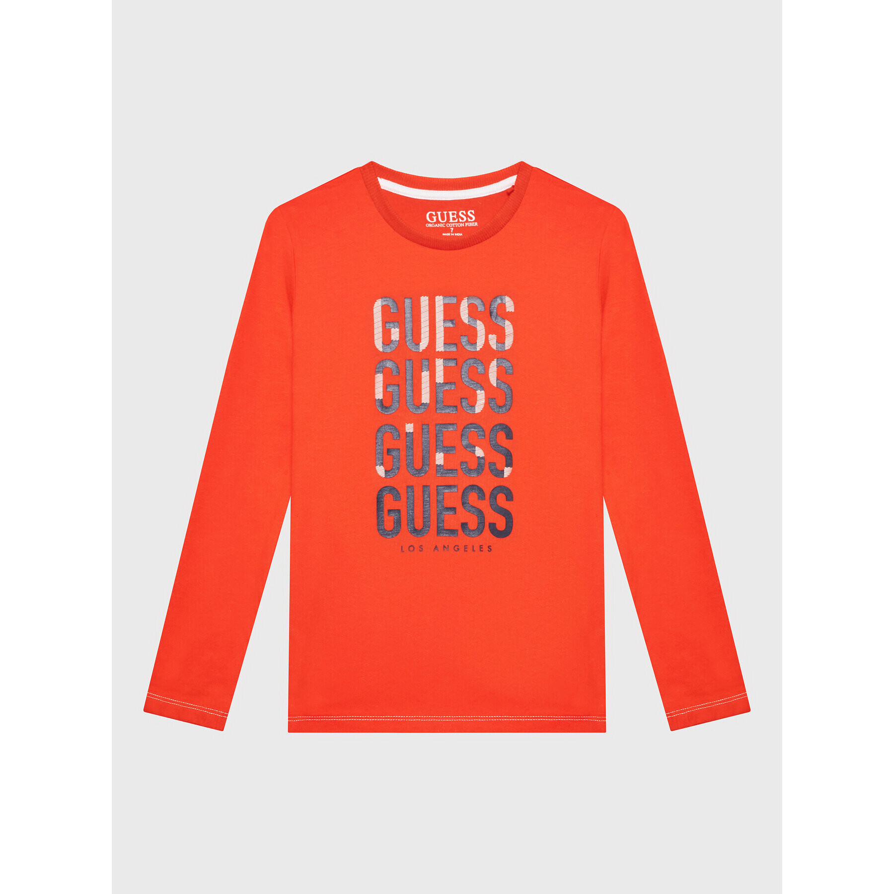 Guess Bluza L2BI11 I3Z11 Oranžna Regular Fit - Pepit.si