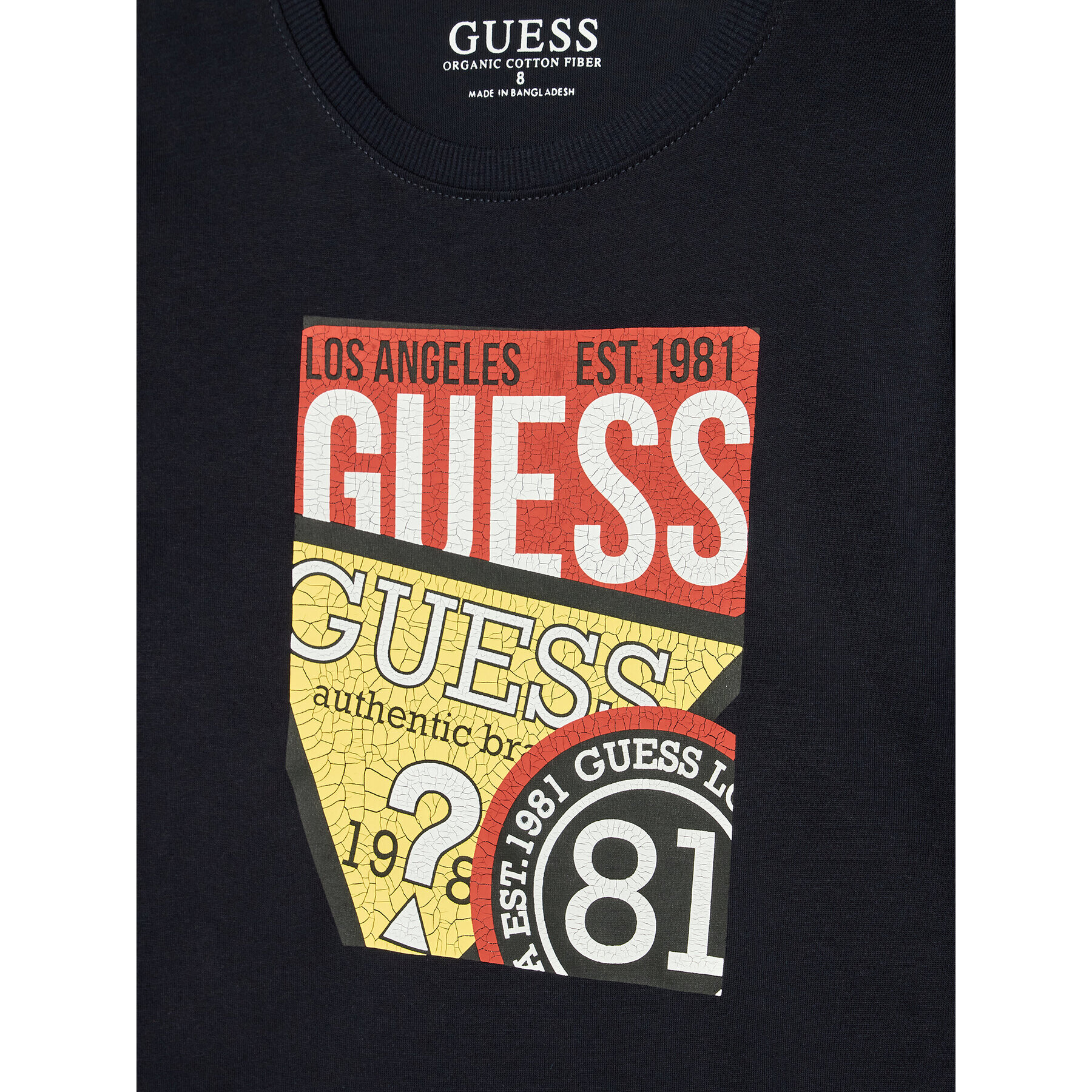 Guess Bluza L2YI01 K8HM0 Mornarsko modra Regular Fit - Pepit.si