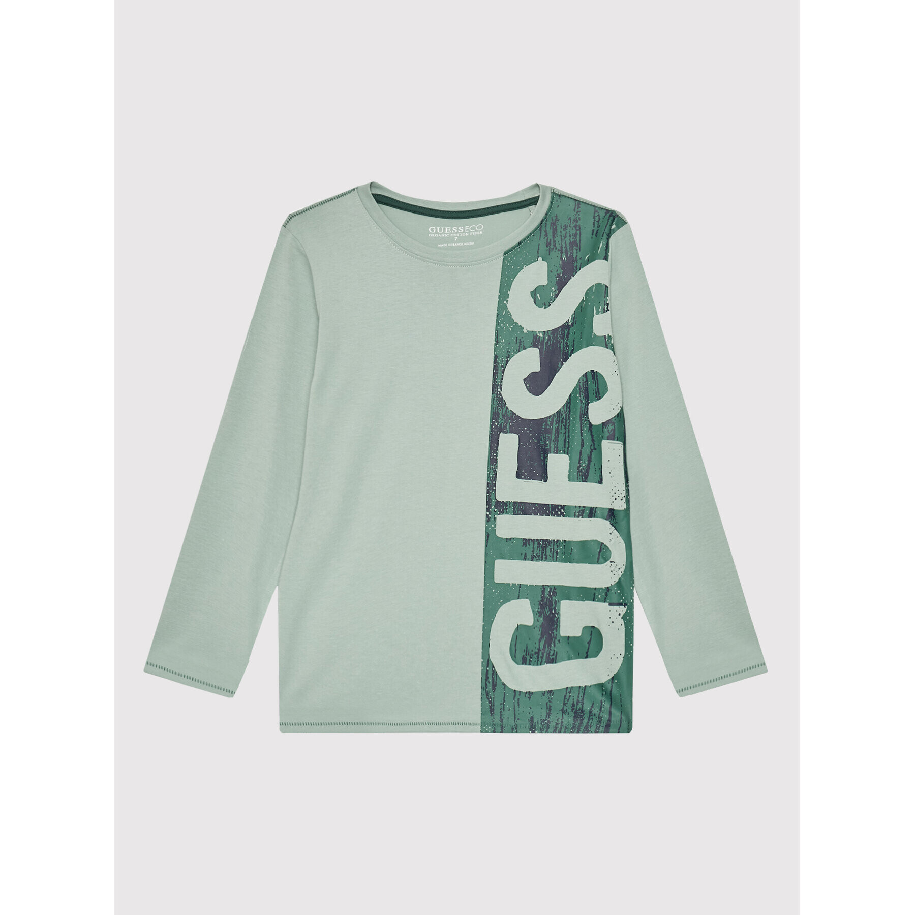 Guess Bluza L2YI22 K8HM0 Zelena Regular Fit - Pepit.si