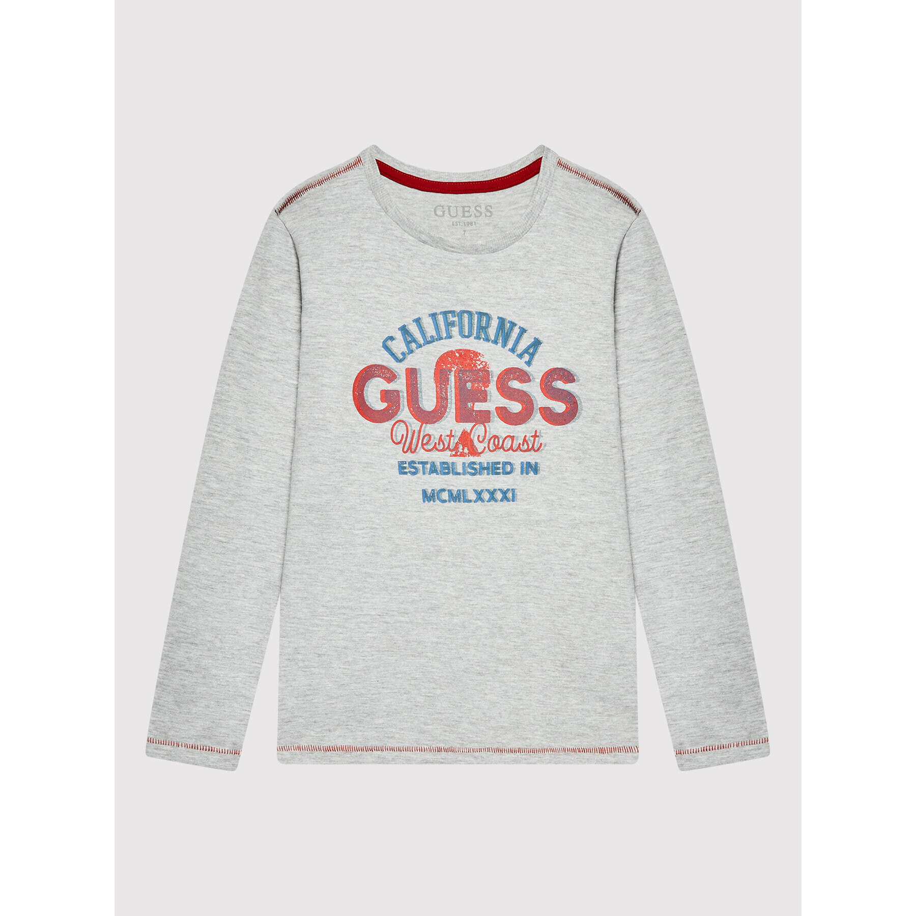 Guess Bluza L2YI31 K9N50 Siva Regular Fit - Pepit.si