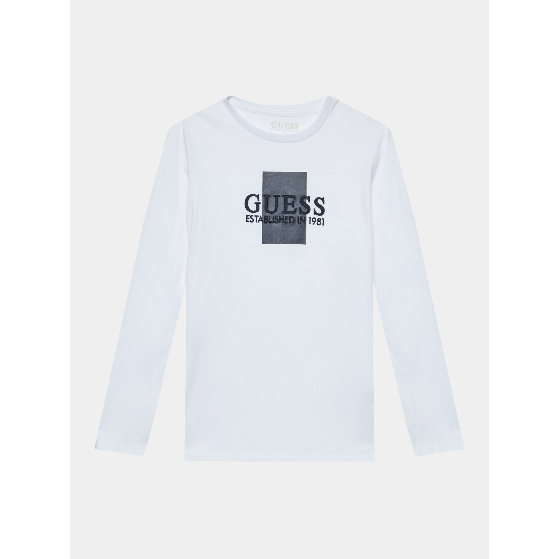 Guess Bluza L3BI10 I3Z14 Bela Regular Fit - Pepit.si