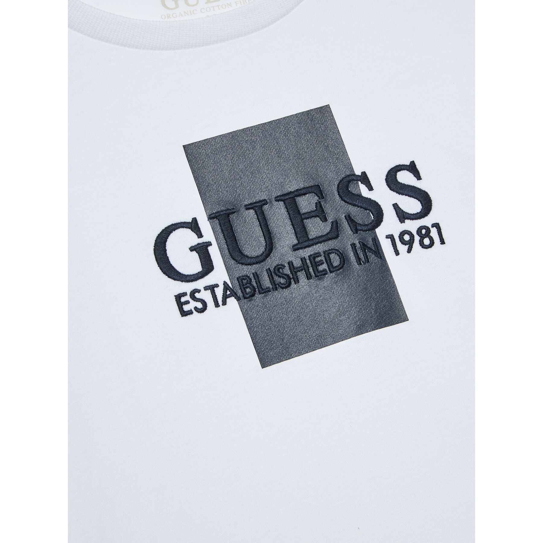 Guess Bluza L3BI10 I3Z14 Bela Regular Fit - Pepit.si