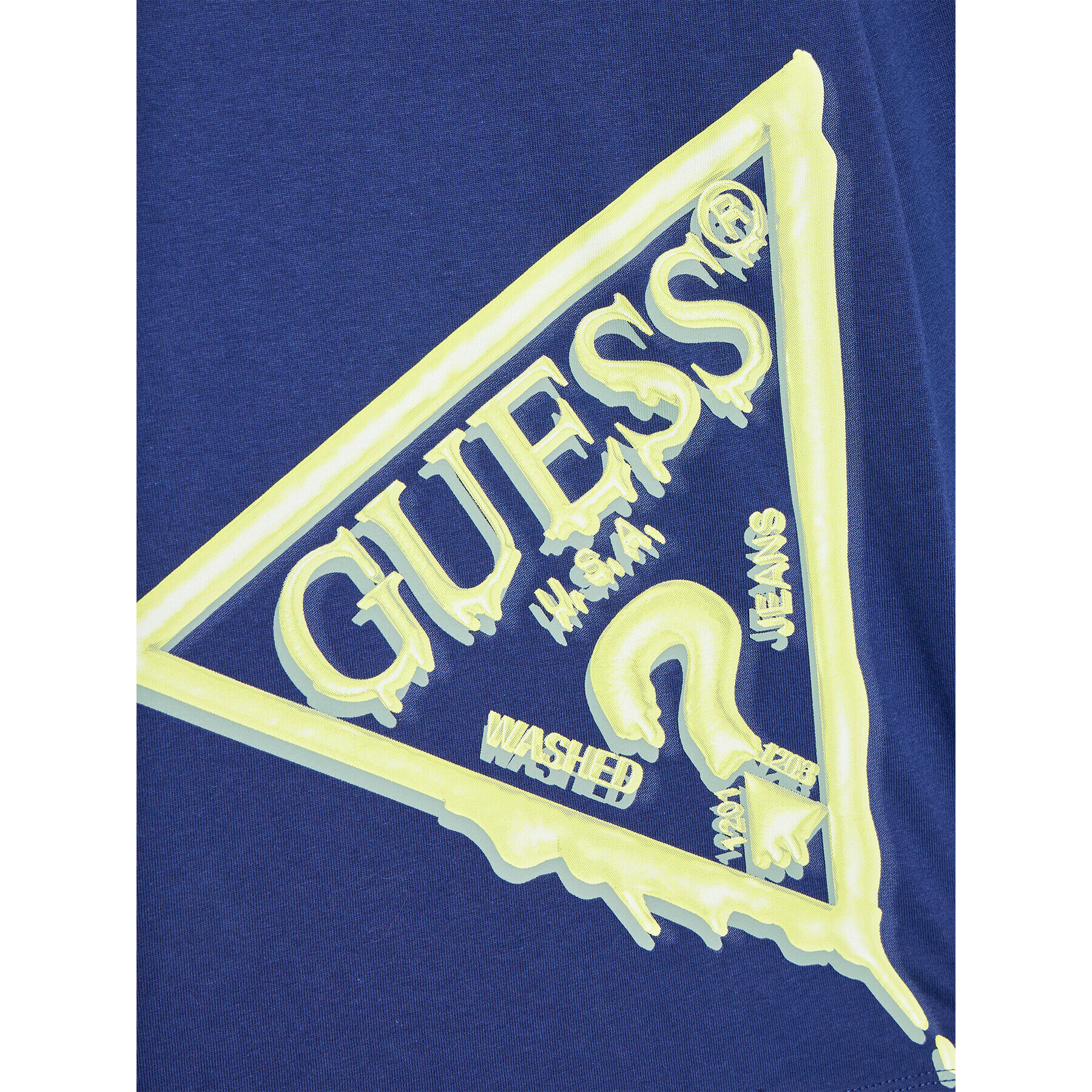 Guess Bluza L3BI26 I3Z14 Mornarsko modra Regular Fit - Pepit.si