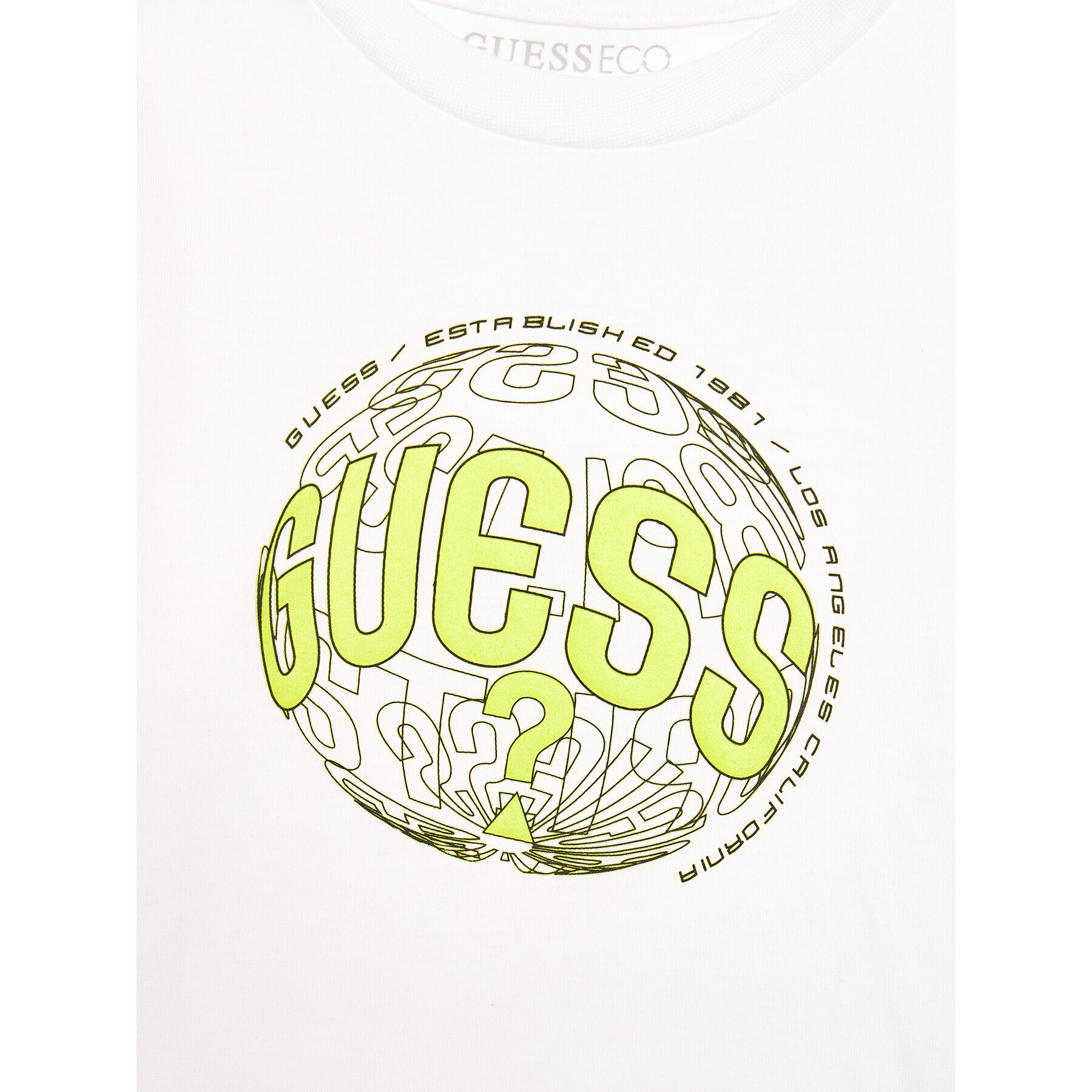 Guess Bluza L3BI28 I3Z13 Bela Regular Fit - Pepit.si