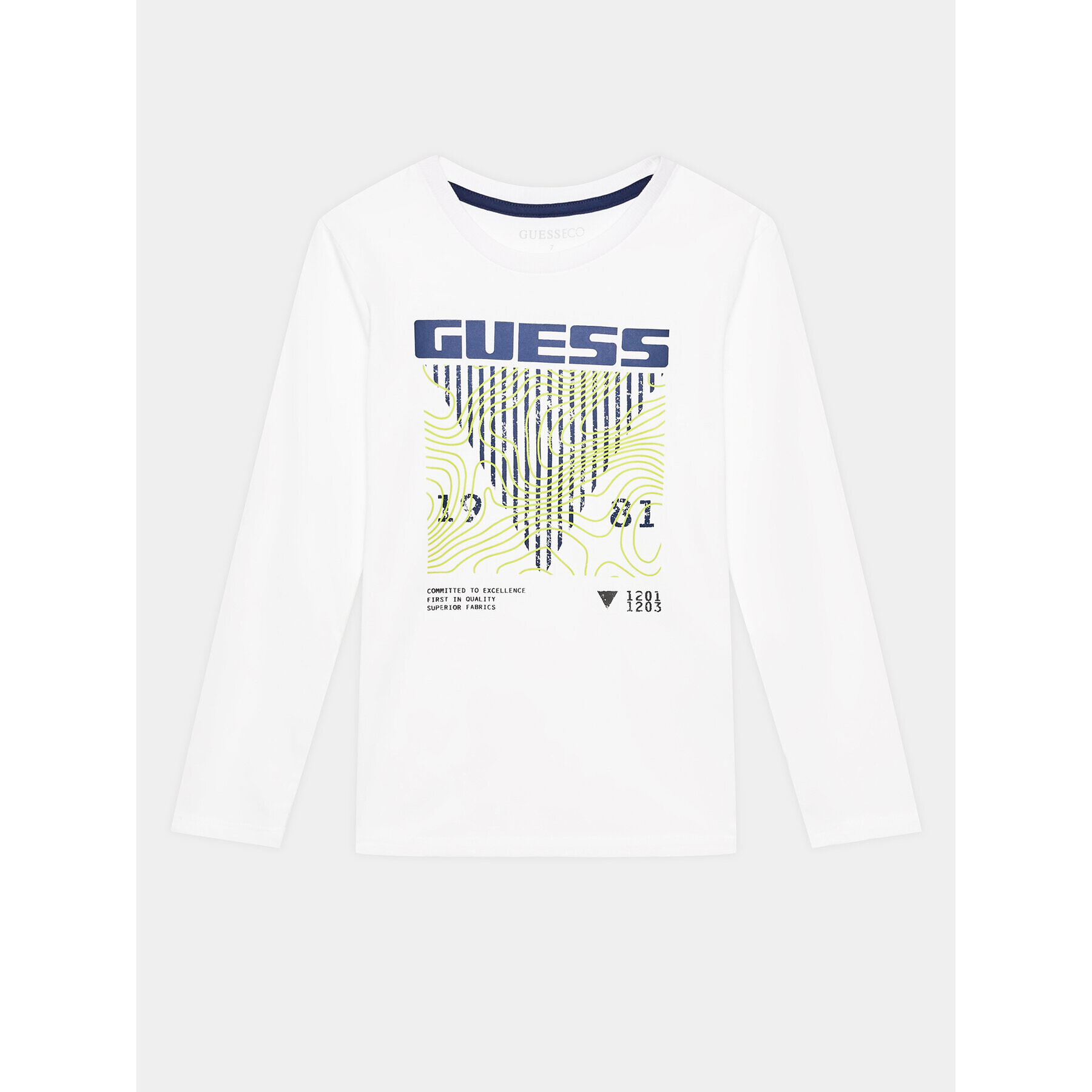 Guess Bluza L3BI29 I3Z13 Bela Regular Fit - Pepit.si