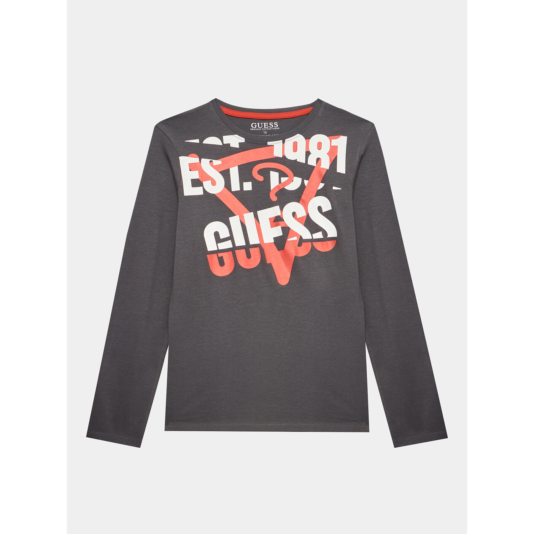 Guess Bluza L3YI23 K8HM4 Siva Regular Fit - Pepit.si