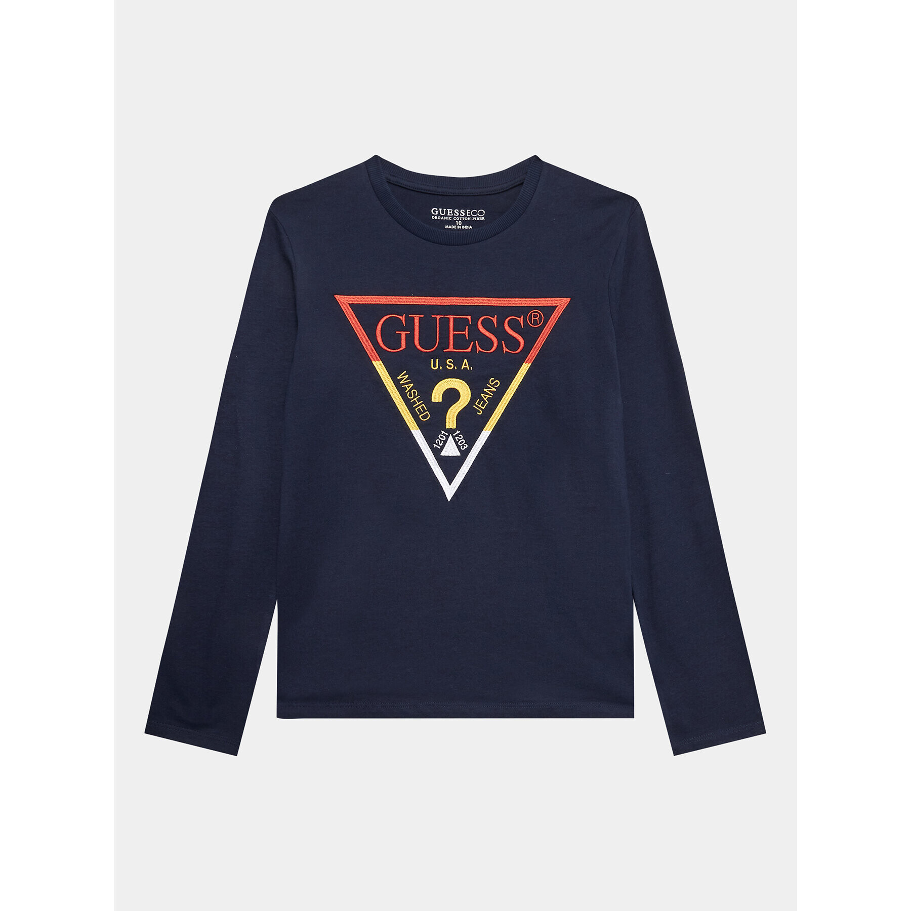 Guess Bluza L3YI43 K8HM4 Mornarsko modra Regular Fit - Pepit.si