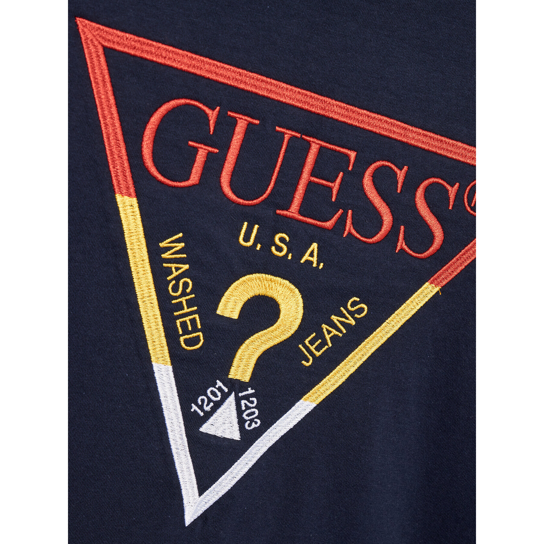 Guess Bluza L3YI43 K8HM4 Mornarsko modra Regular Fit - Pepit.si