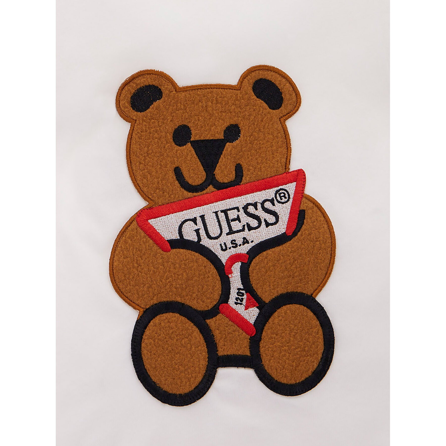 Guess Bluza N0BI26 I3Z00 Bela Regular Fit - Pepit.si