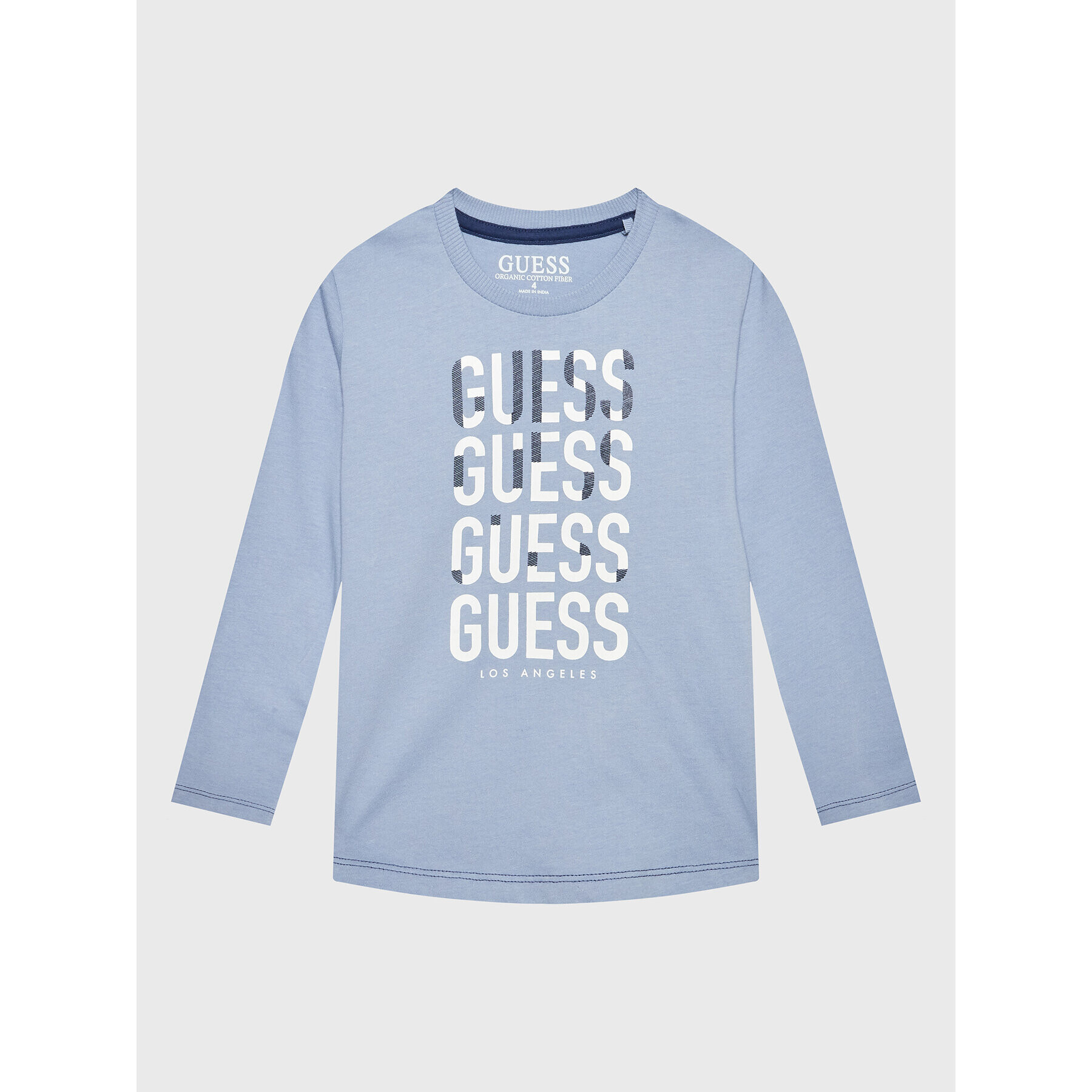 Guess Bluza N2BI12 I3Z11 Modra Regular Fit - Pepit.si