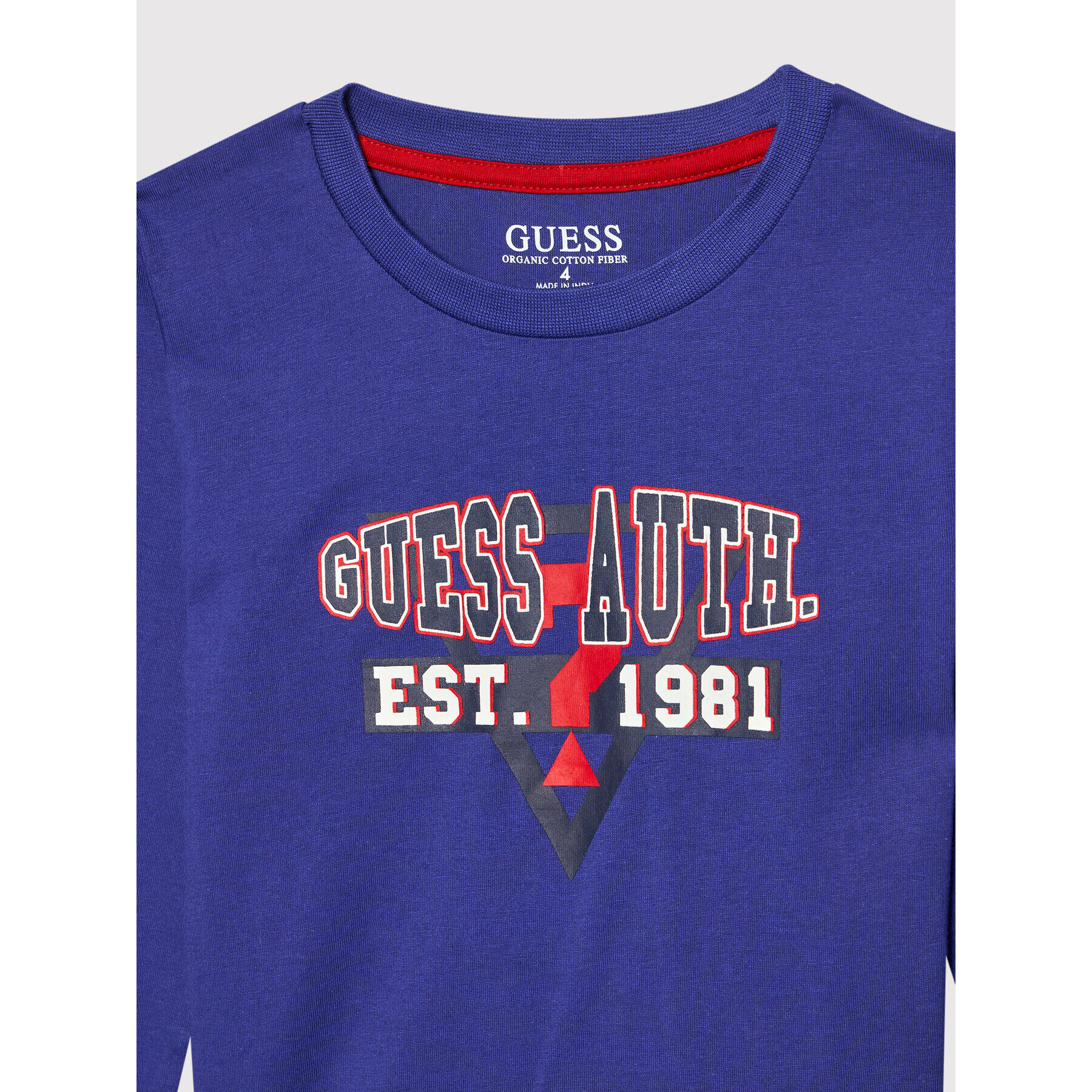 Guess Bluza N2RI09 K8HM0 Mornarsko modra Regular Fit - Pepit.si