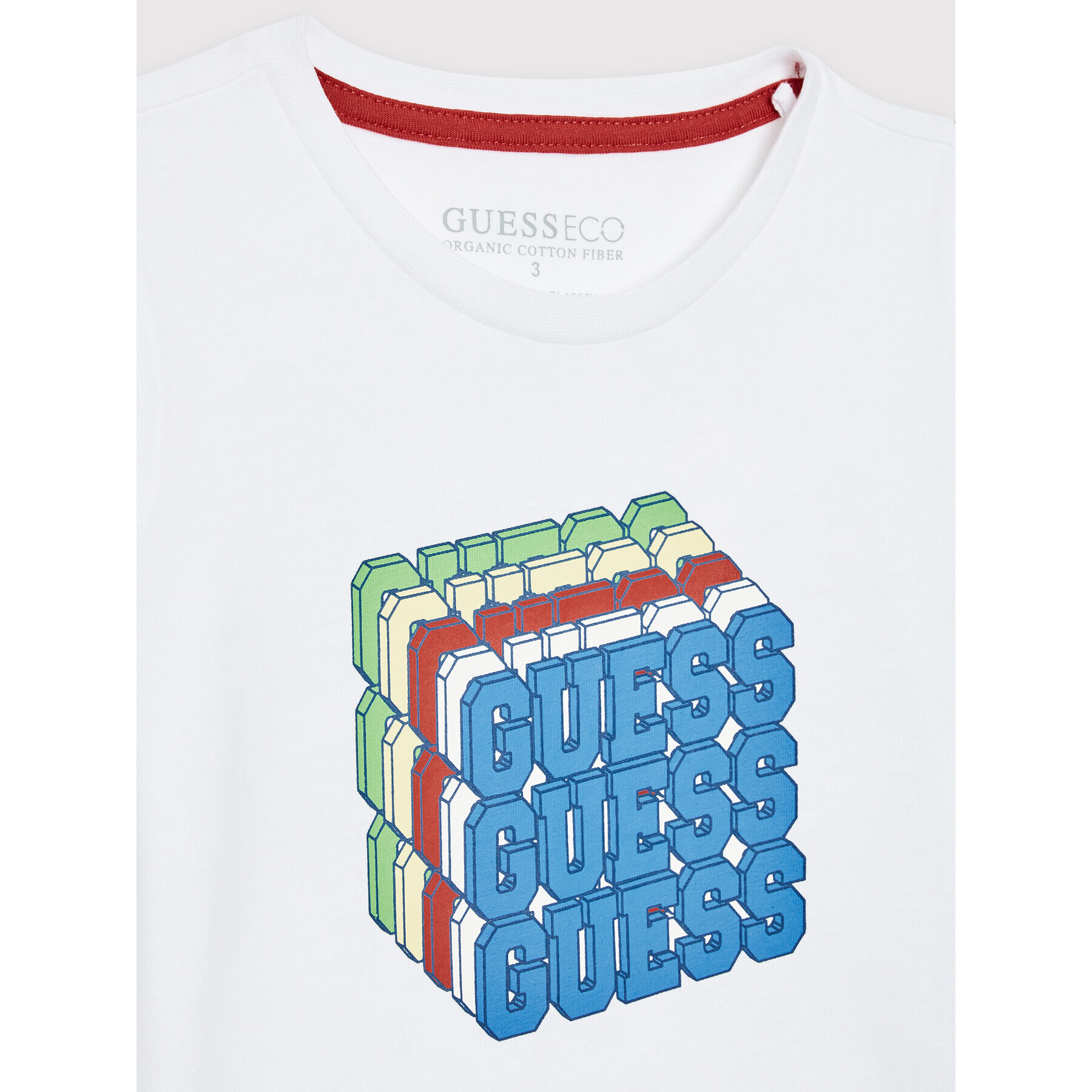 Guess Bluza N2YI01 K8HM0 Bela Regular Fit - Pepit.si