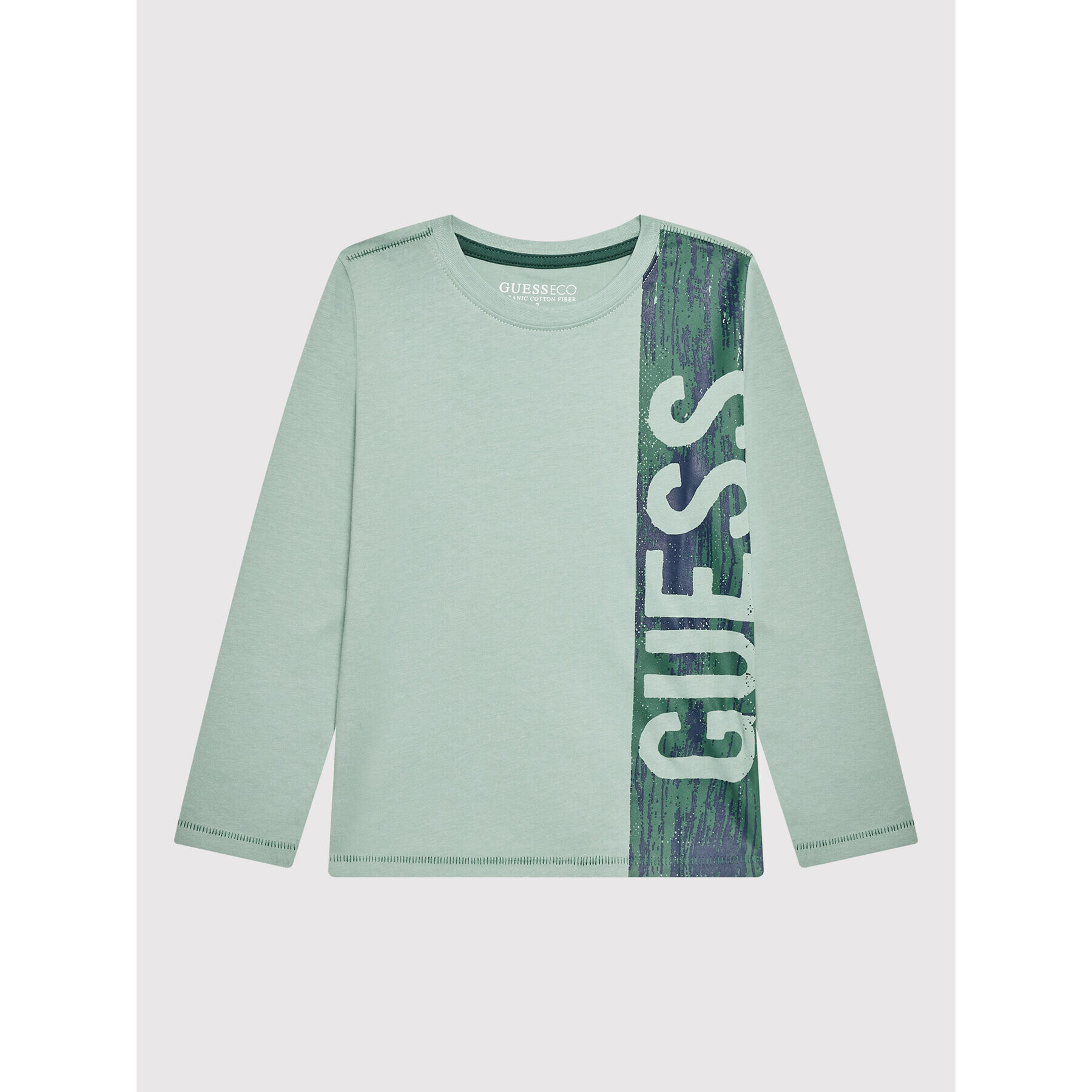 Guess Bluza N2YI20 K8HM0 Zelena Regular Fit - Pepit.si