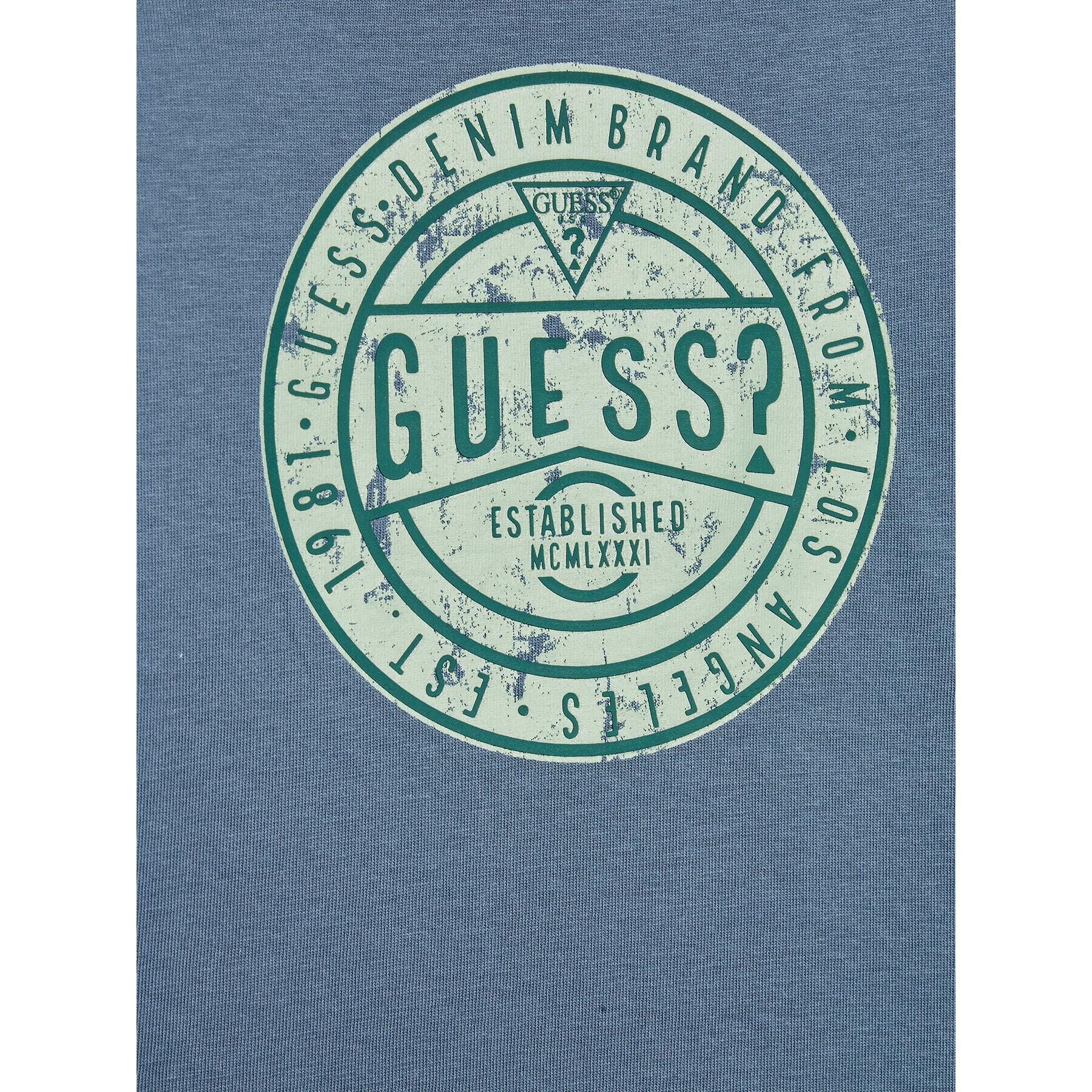 Guess Bluza N2YI22 K8HM0 Modra Regular Fit - Pepit.si