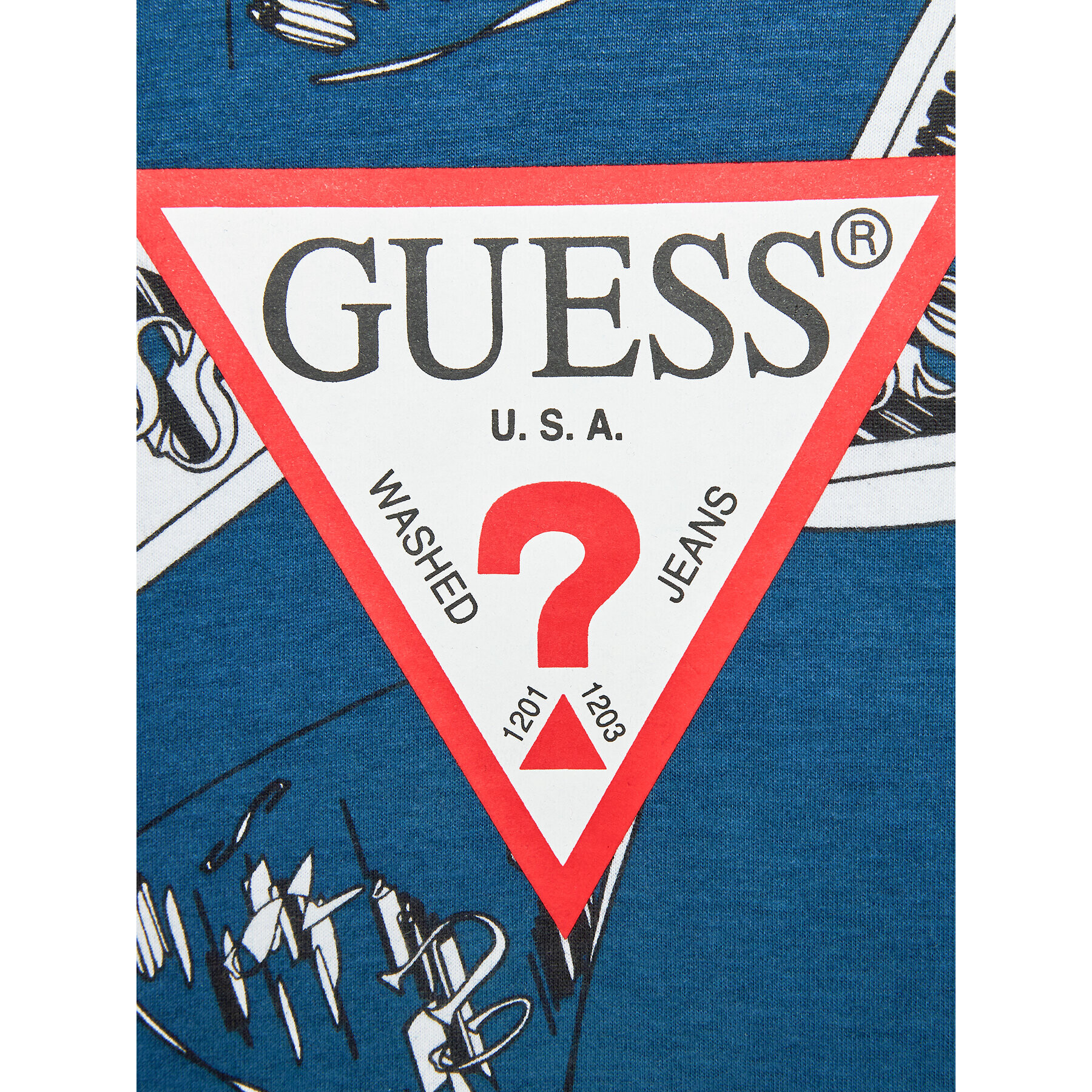 Guess Bluza N3BI04 I3Z13 Modra Regular Fit - Pepit.si