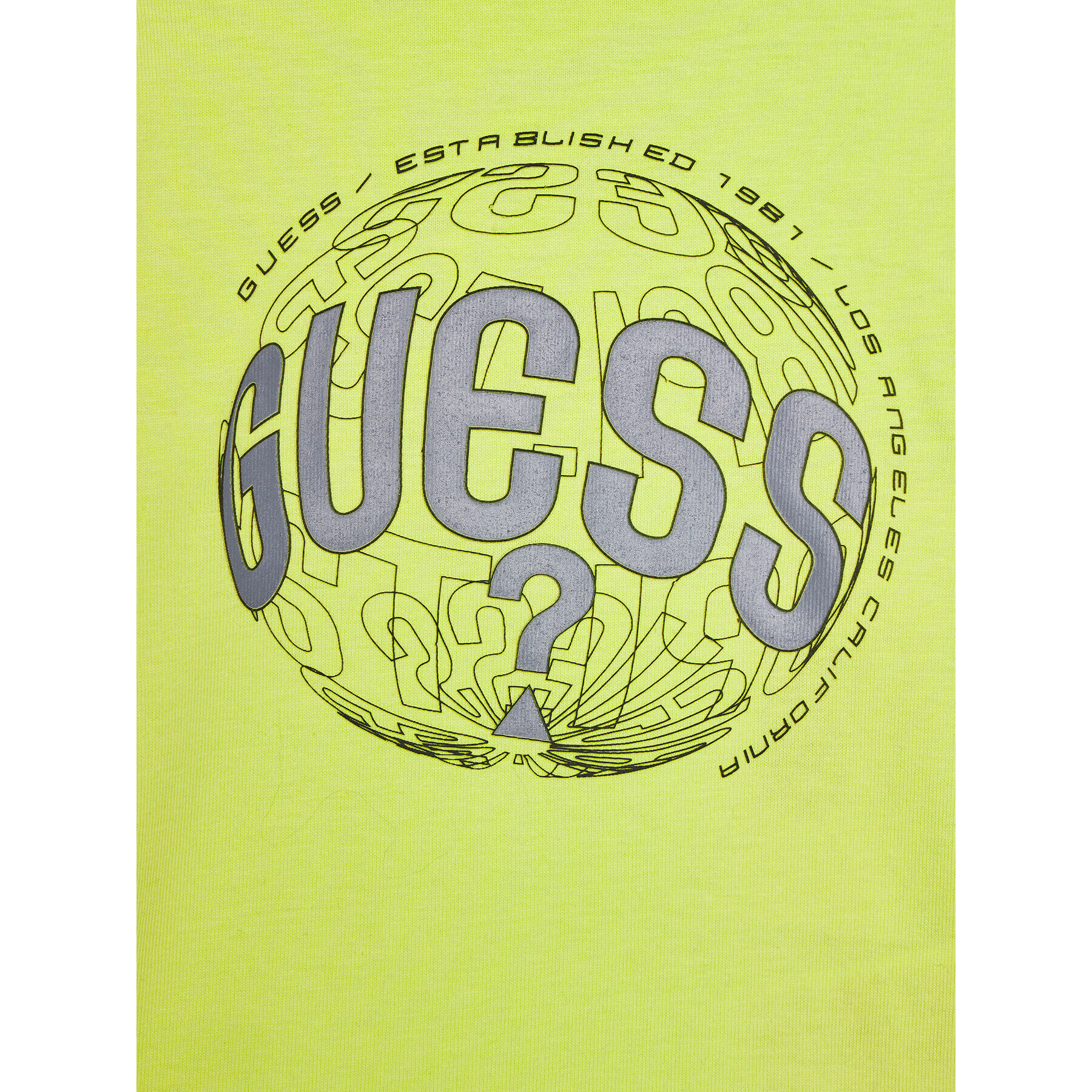 Guess Bluza N3BI23 I3Z13 Rumena Regular Fit - Pepit.si