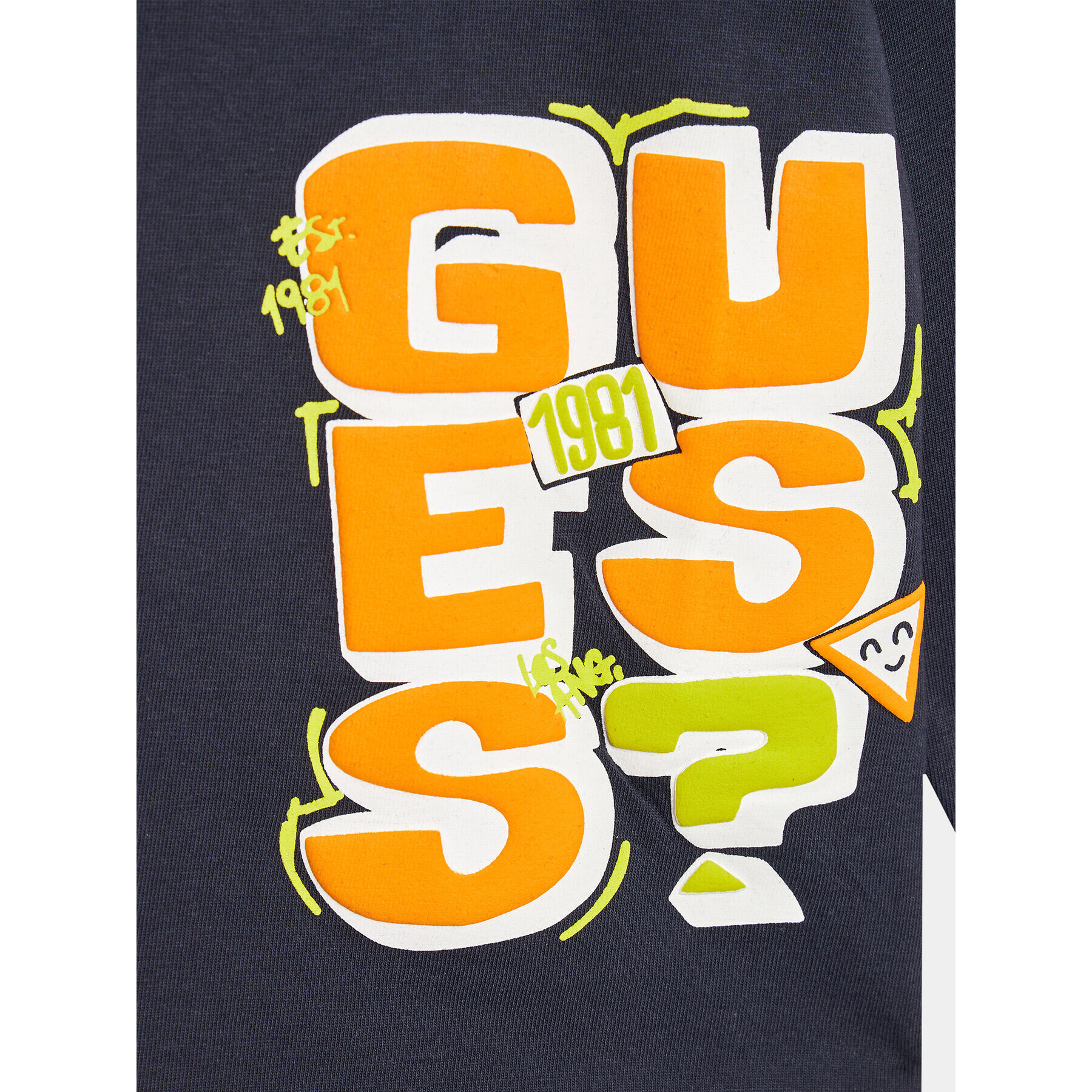 Guess Bluza N3YI01 K8HM0 Mornarsko modra Regular Fit - Pepit.si