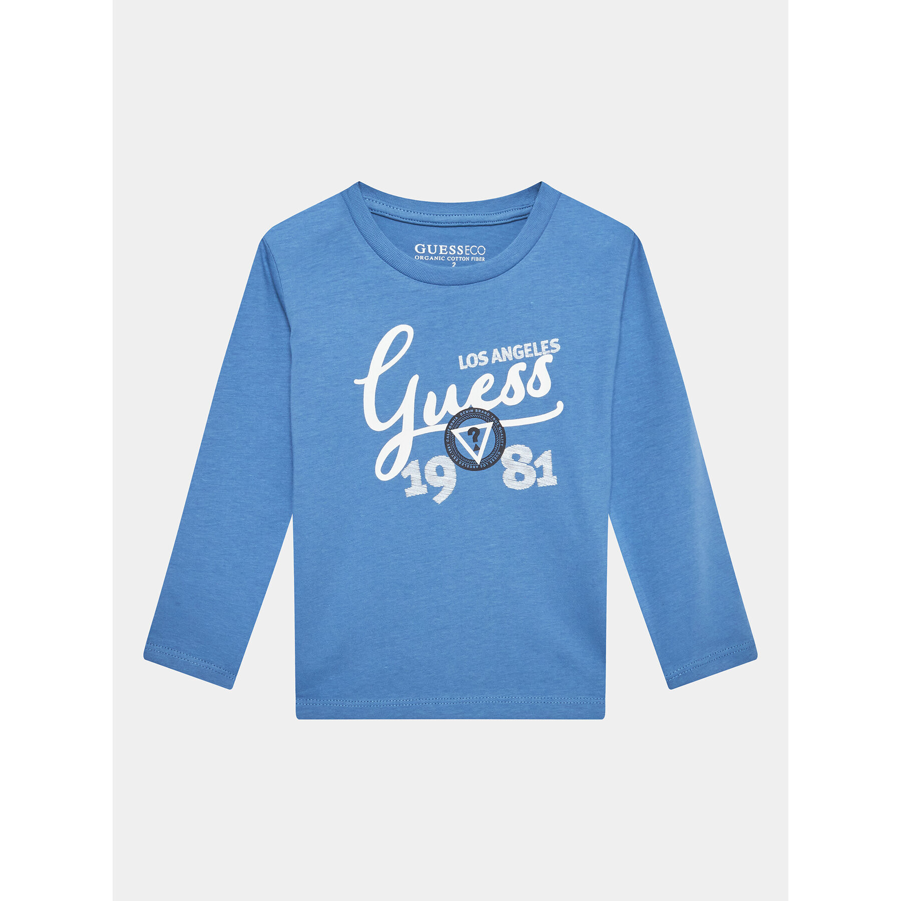 Guess Bluza N3YI26 K8HM4 Modra Regular Fit - Pepit.si