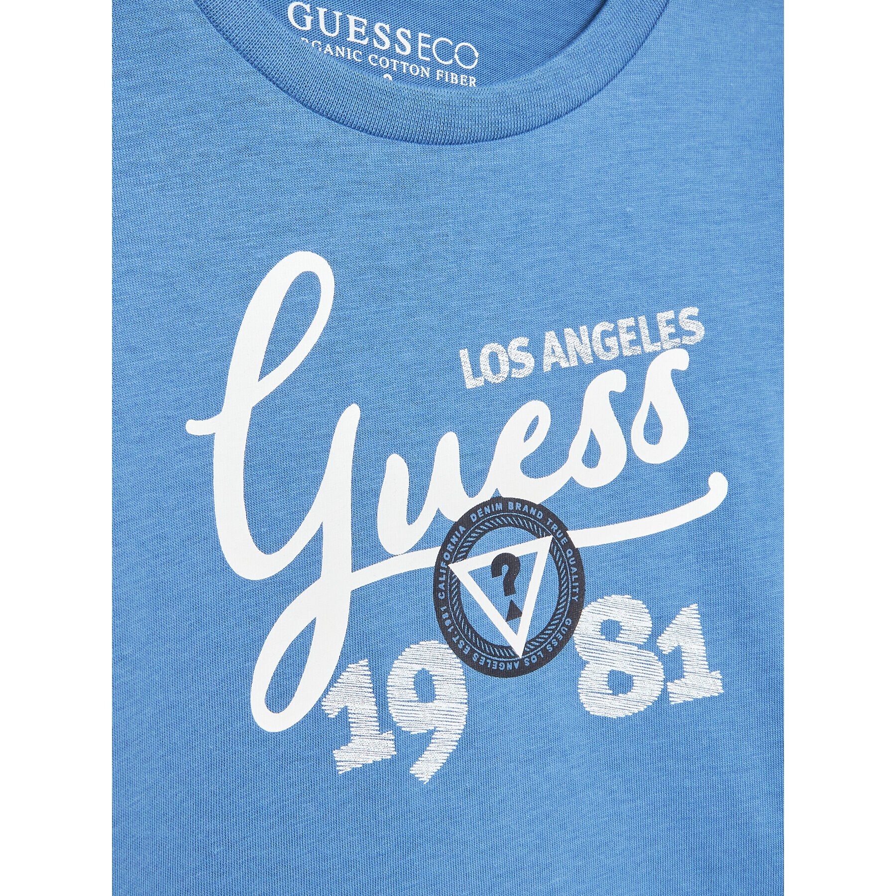 Guess Bluza N3YI26 K8HM4 Modra Regular Fit - Pepit.si