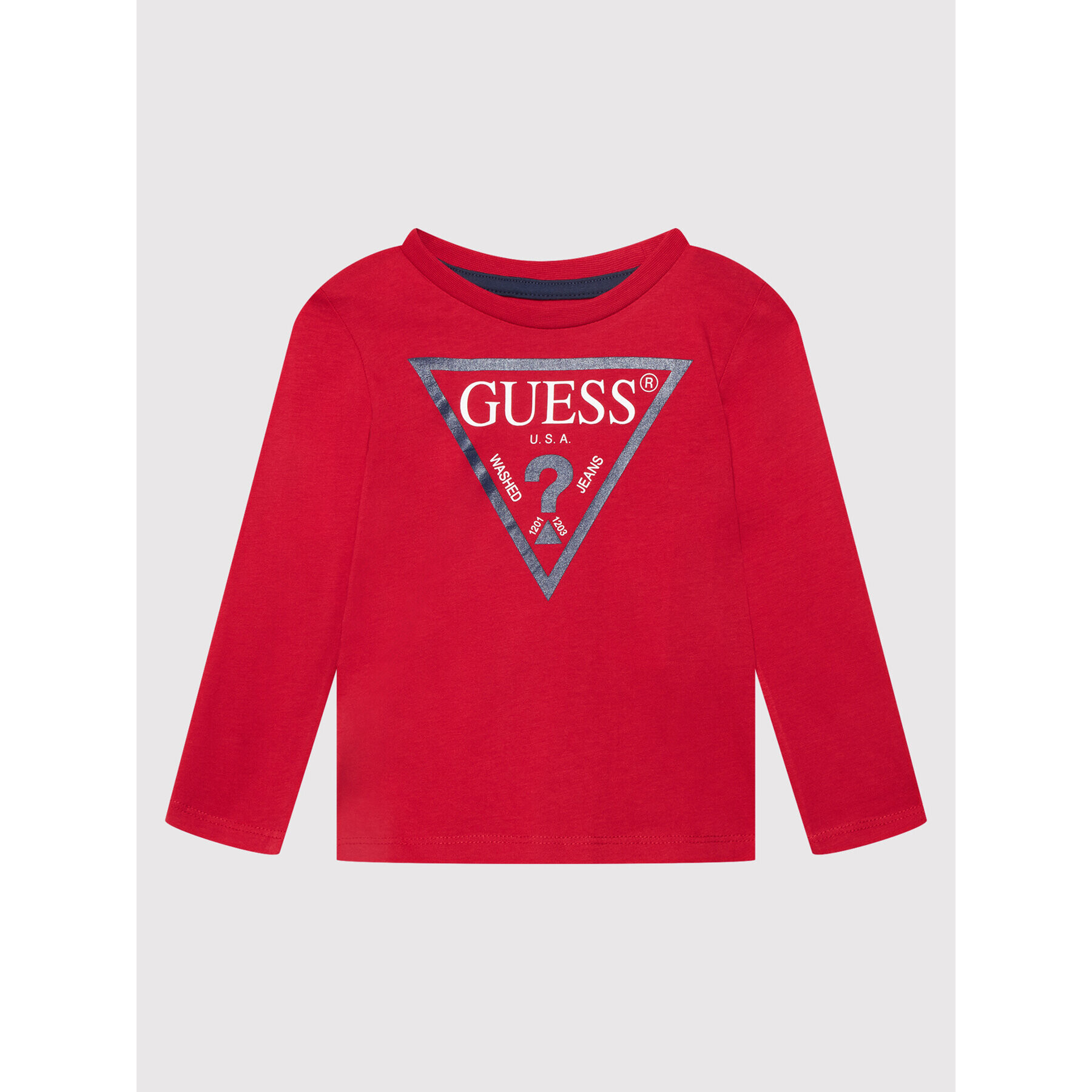 Guess Bluza N84I24 K8HM0 Rdeča Regular Fit - Pepit.si