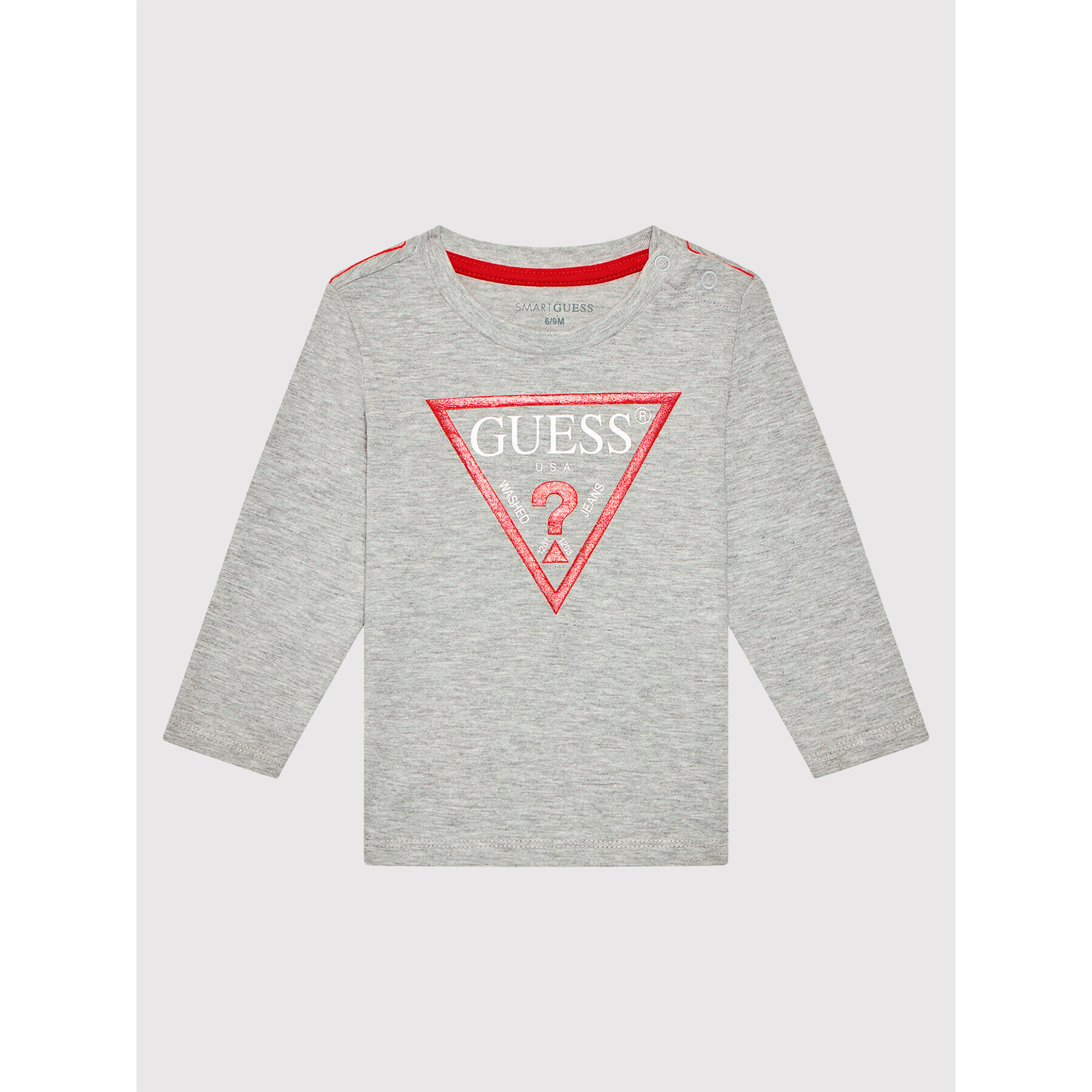 Guess Bluza N84I24 K8HM0 Siva Regular Fit - Pepit.si