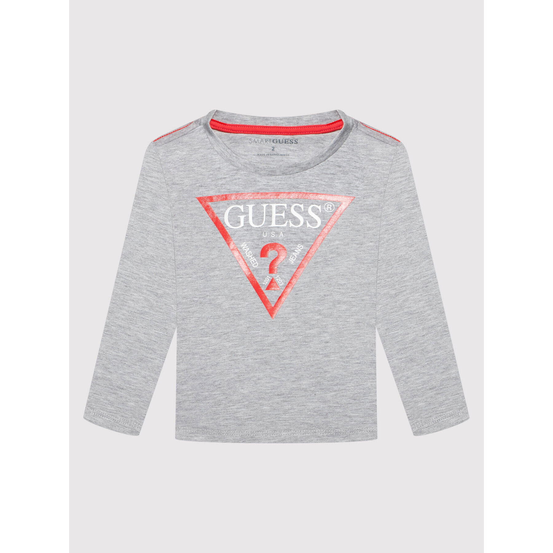 Guess Bluza N84I24 K8HM0 Siva Regular Fit - Pepit.si