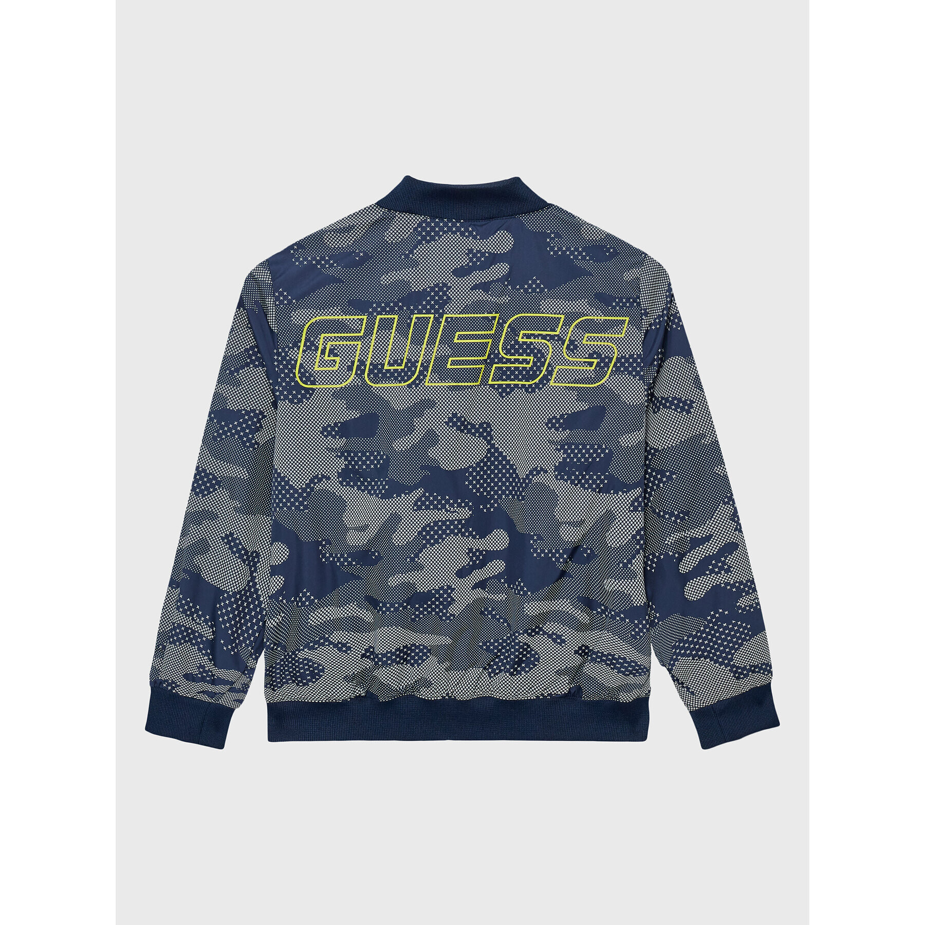 Guess Bomber jakna L3RL11 WF3M0 Mornarsko modra Regular Fit - Pepit.si