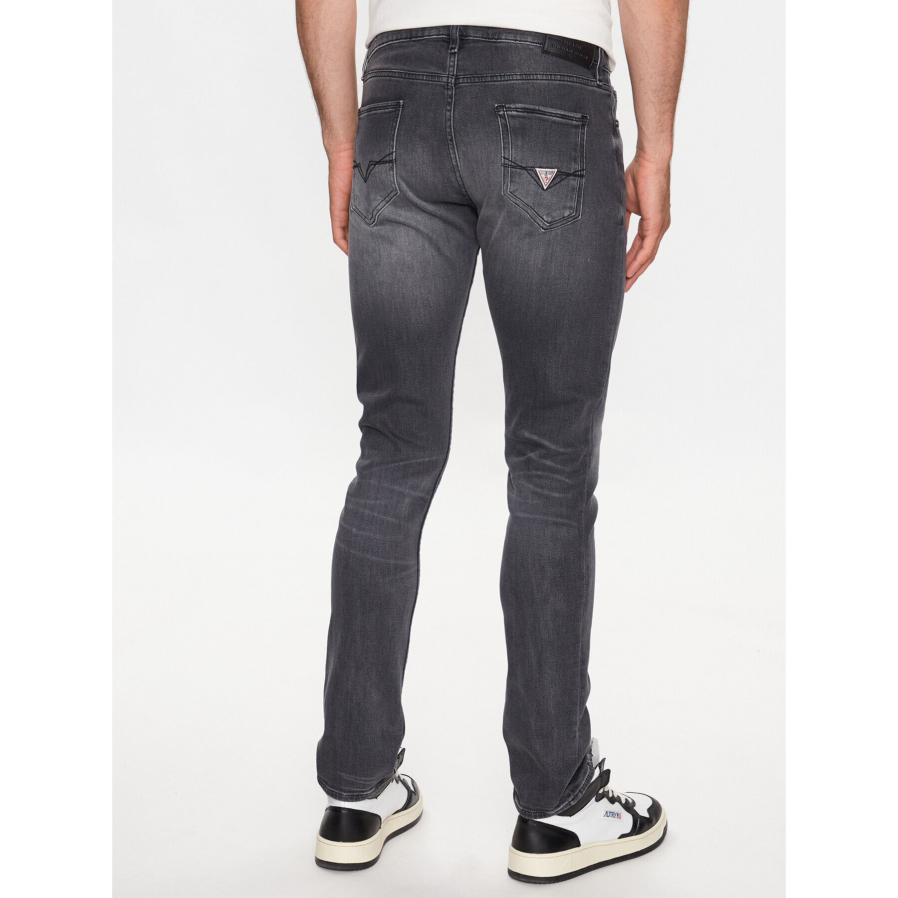 Guess Jeans hlače Miami M2YAN1 D4Q52 Siva Skinny Fit - Pepit.si