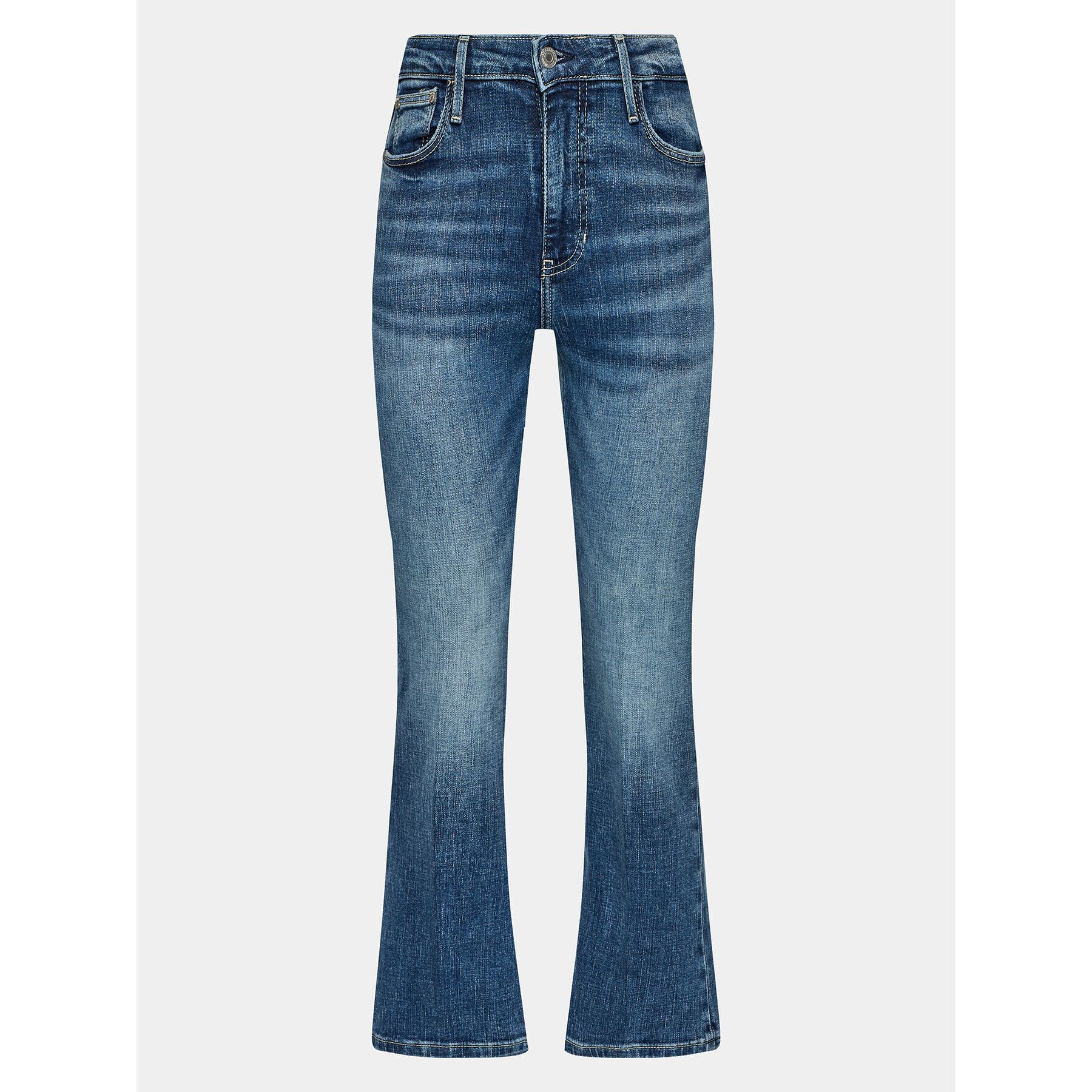 Guess Jeans hlače W3BA0W D56D2 Modra Flare Fit - Pepit.si