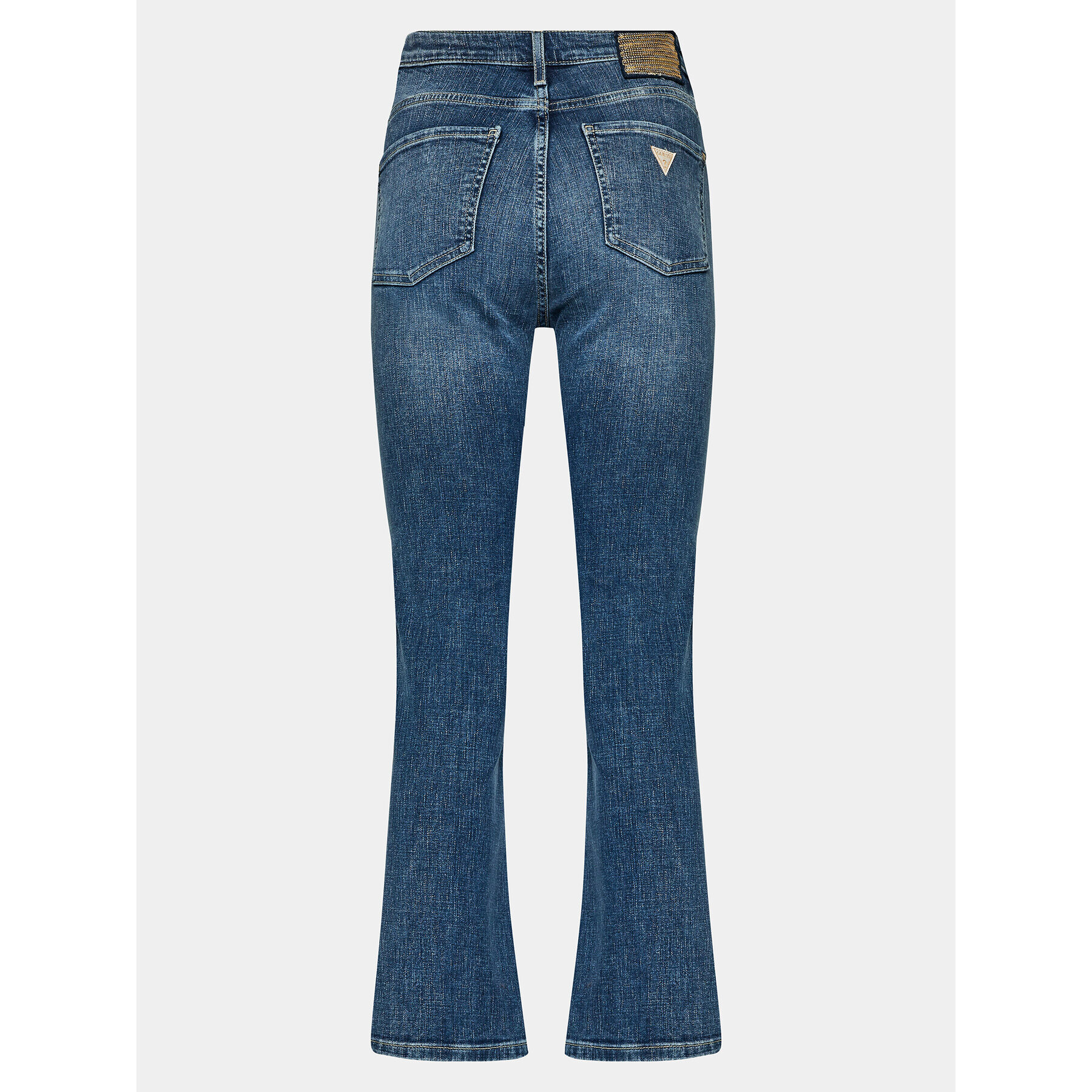 Guess Jeans hlače W3BA0W D56D2 Modra Flare Fit - Pepit.si