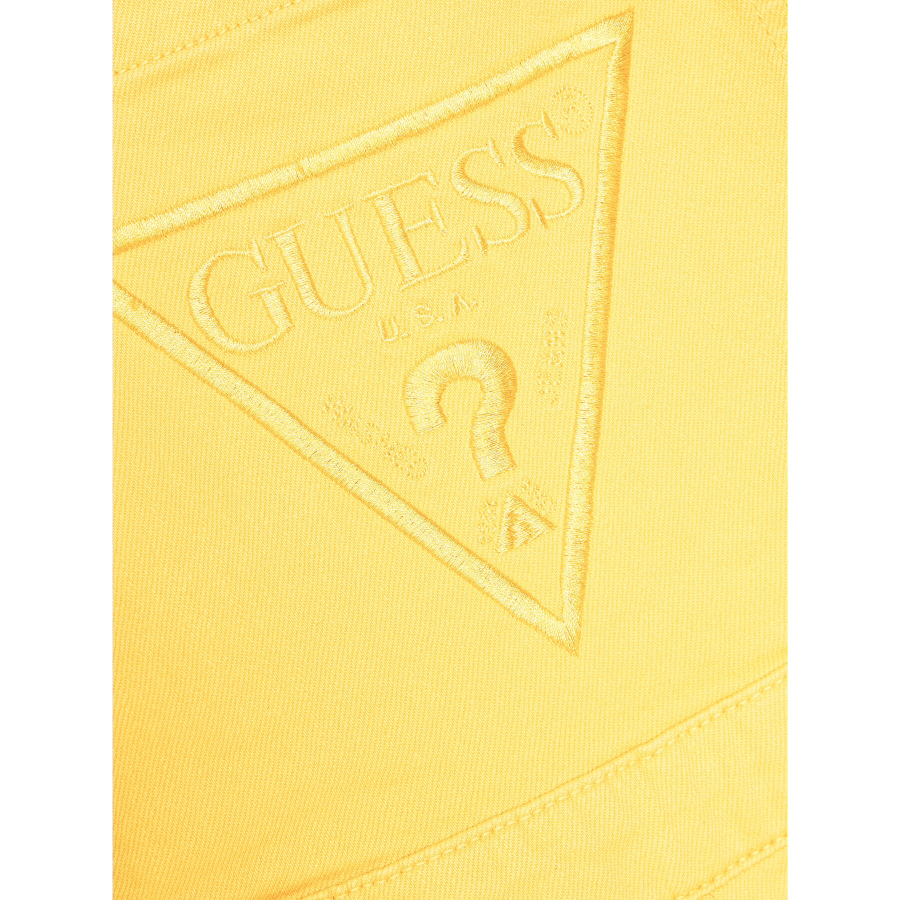 Guess Jeans hlače z naramnicami J1GK12 WB5Z0 Rumena Regular Fit - Pepit.si