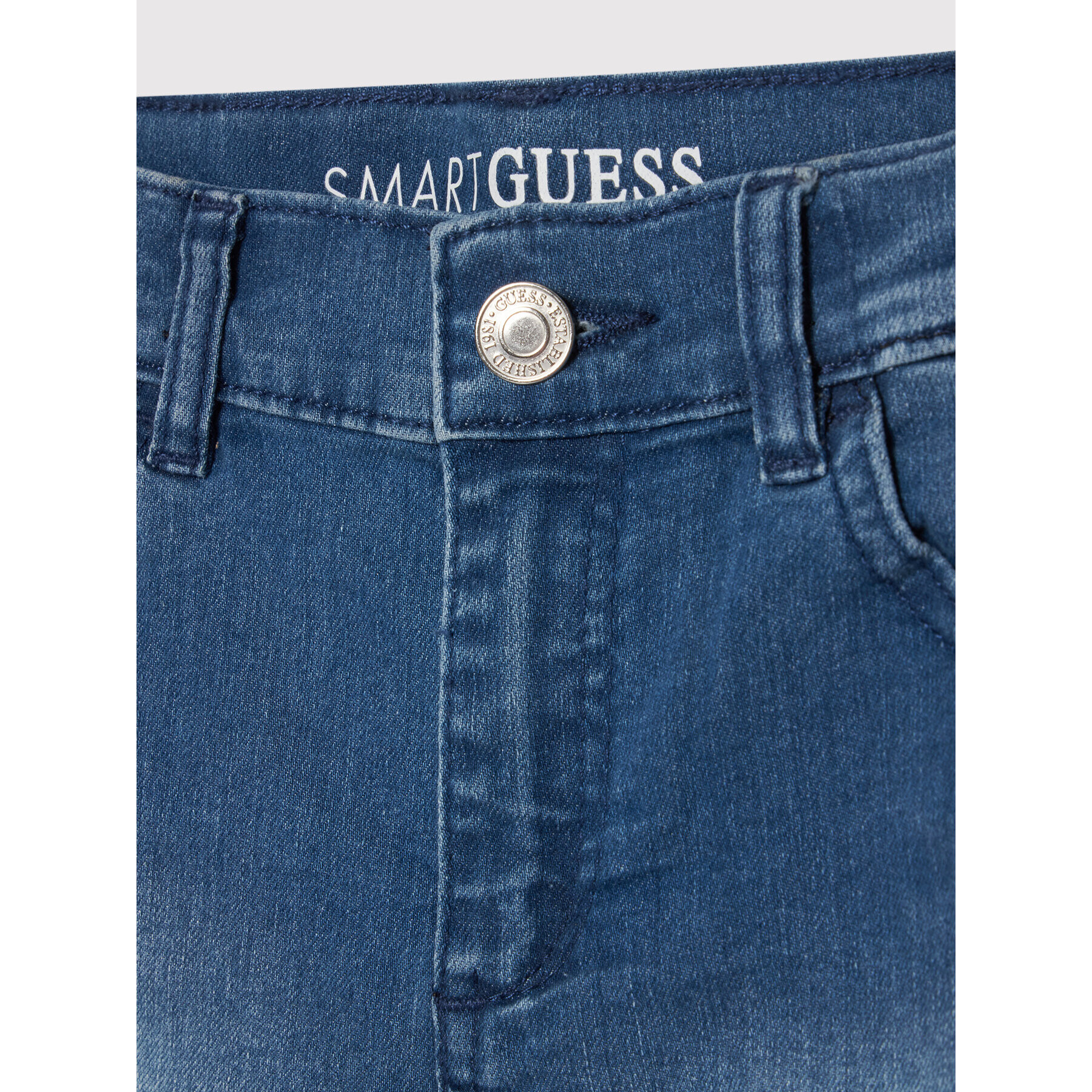 Guess Jeans kratke hlače J0BD09 D4H20 Modra Regular Fit - Pepit.si