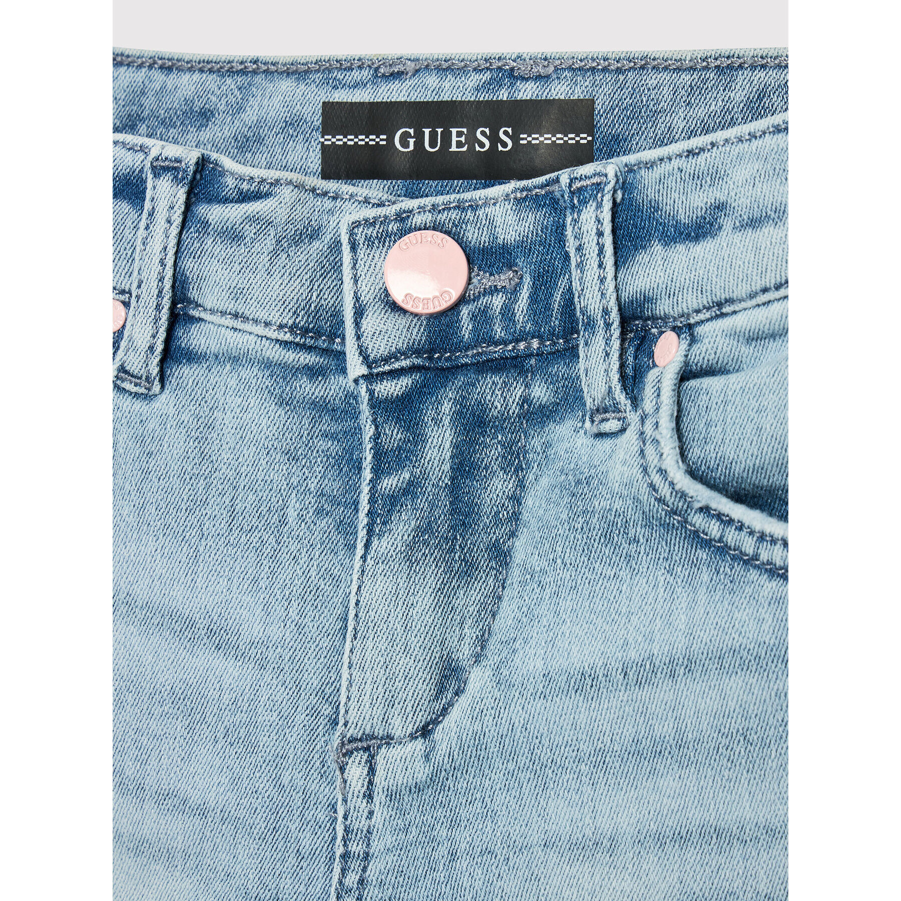 Guess Jeans kratke hlače J2GD19 D4OQ0 Modra Regular Fit - Pepit.si