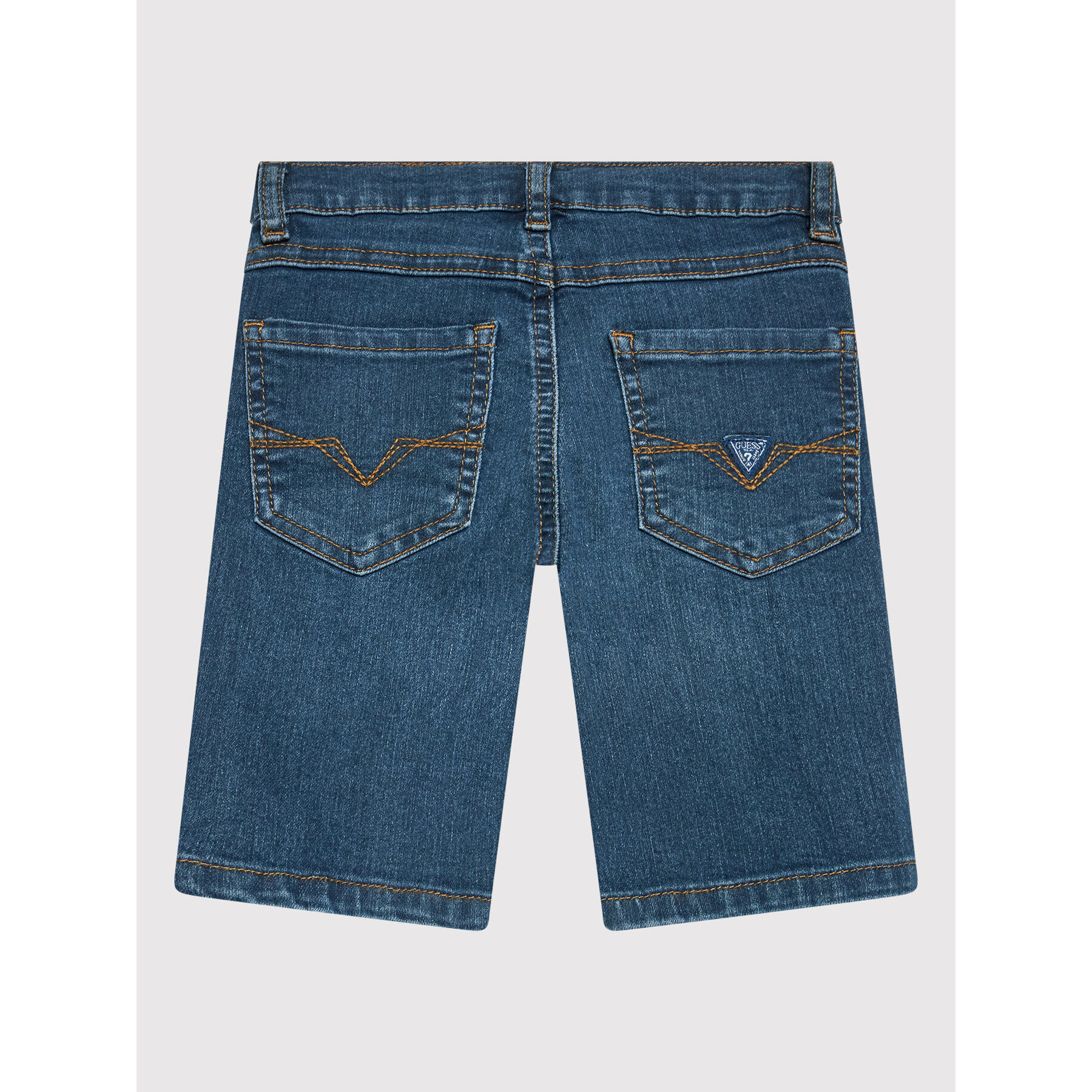 Guess Jeans kratke hlače N0BD00 D4H20 Mornarsko modra Regular Fit - Pepit.si