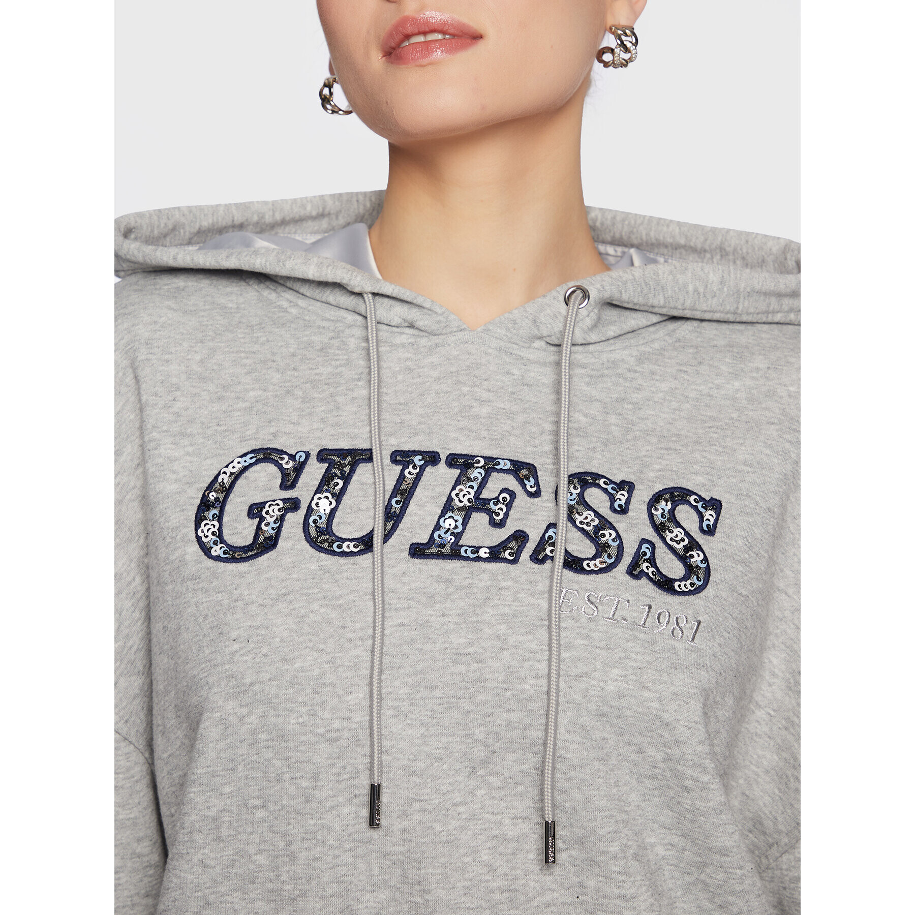 Guess Jopa Alicia W3RQ09 KBKM0 Siva Relaxed Fit - Pepit.si