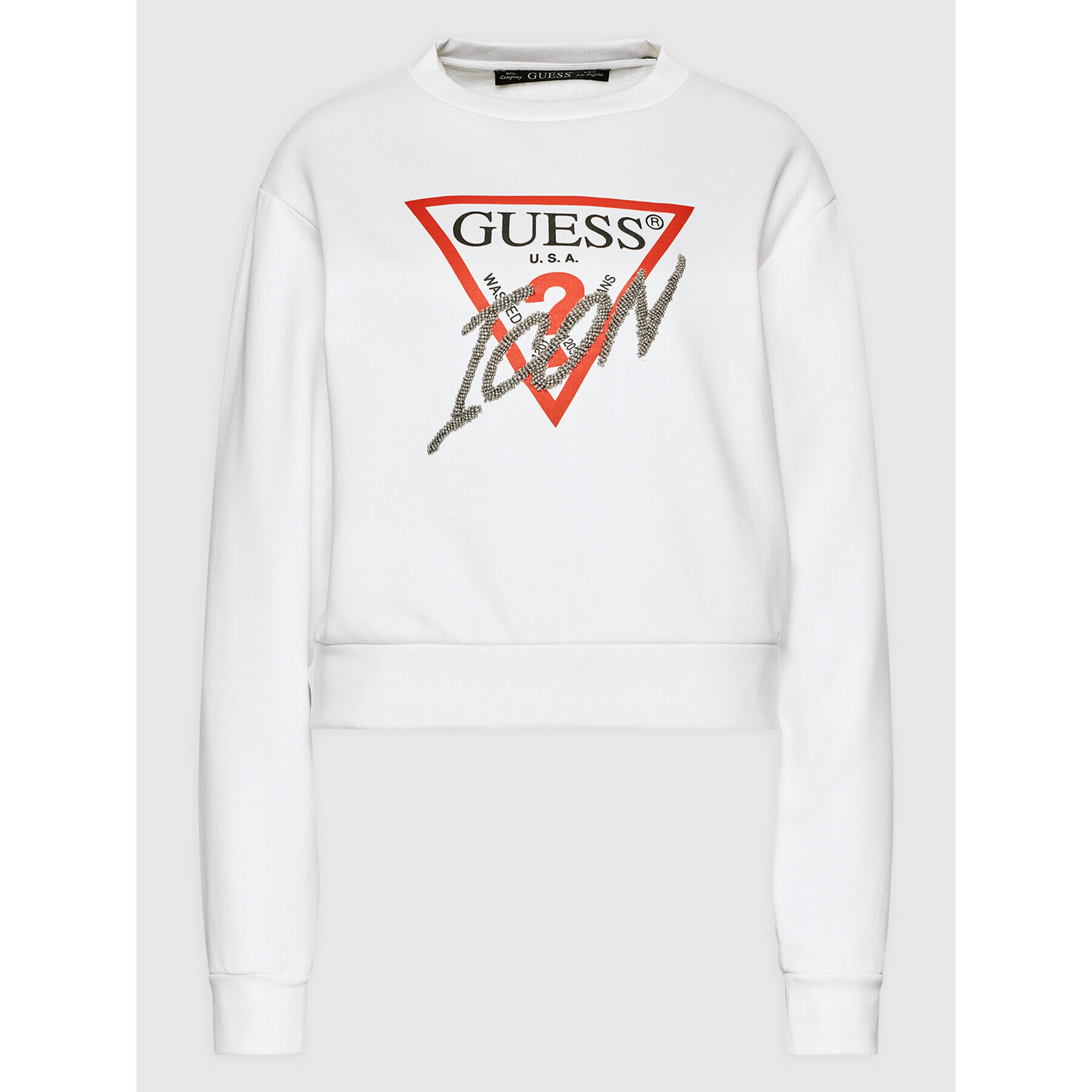 Guess Jopa Icon W2YQ01 KB681 Bela Regular Fit - Pepit.si