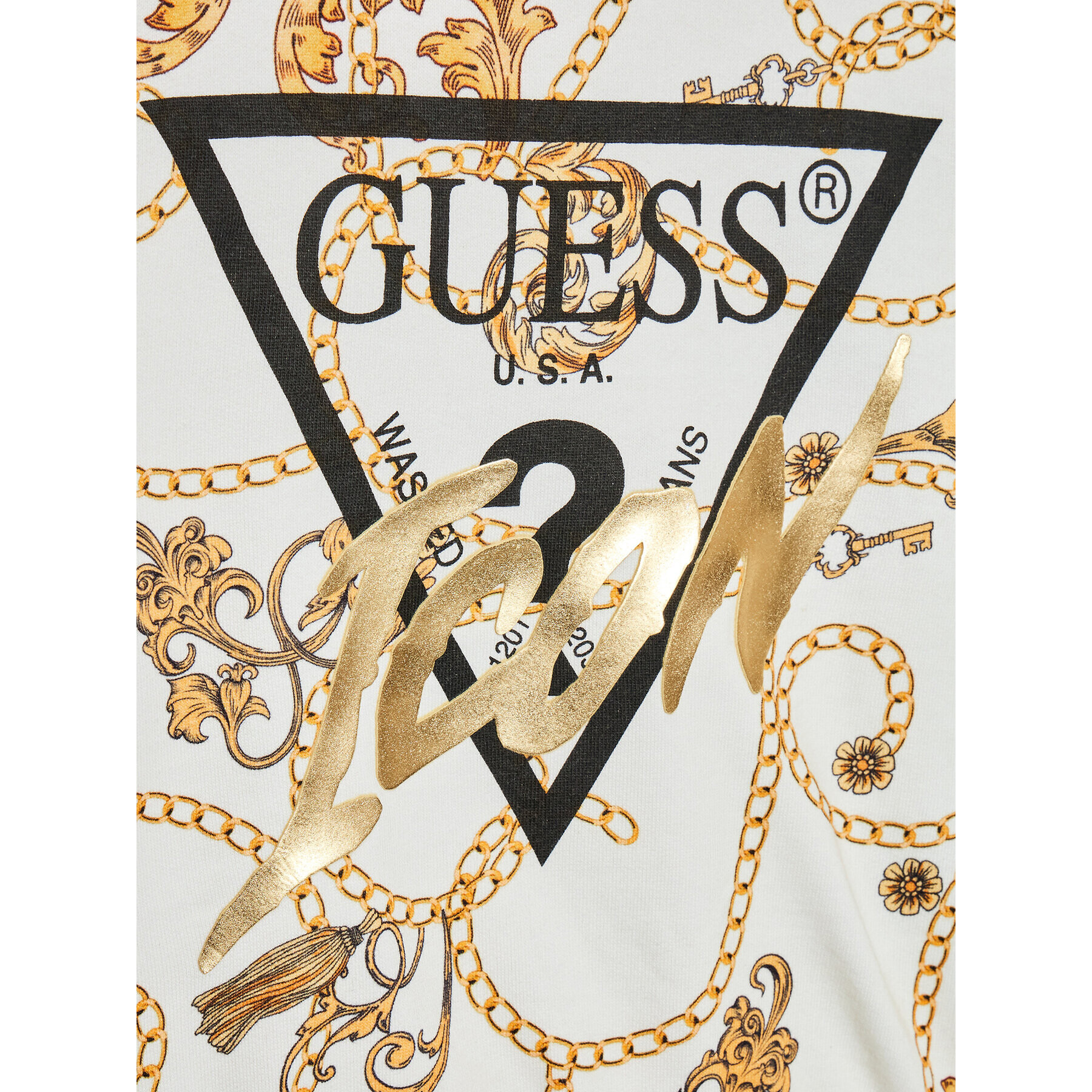 Guess Jopa J3RQ02 KA6R3 Écru Regular Fit - Pepit.si