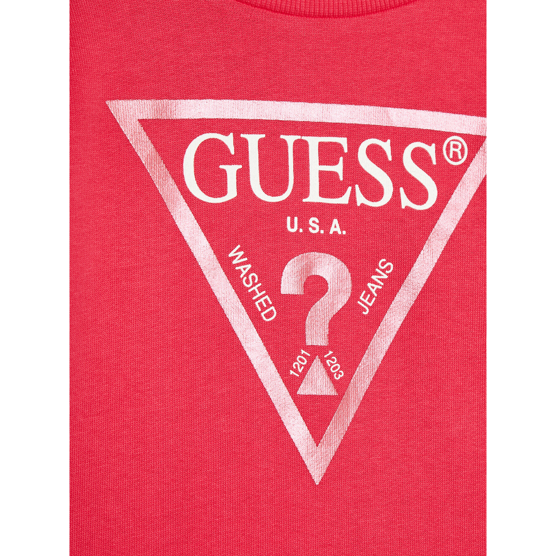 Guess Jopa K74Q12 KAUG0 Rdeča Regular Fit - Pepit.si