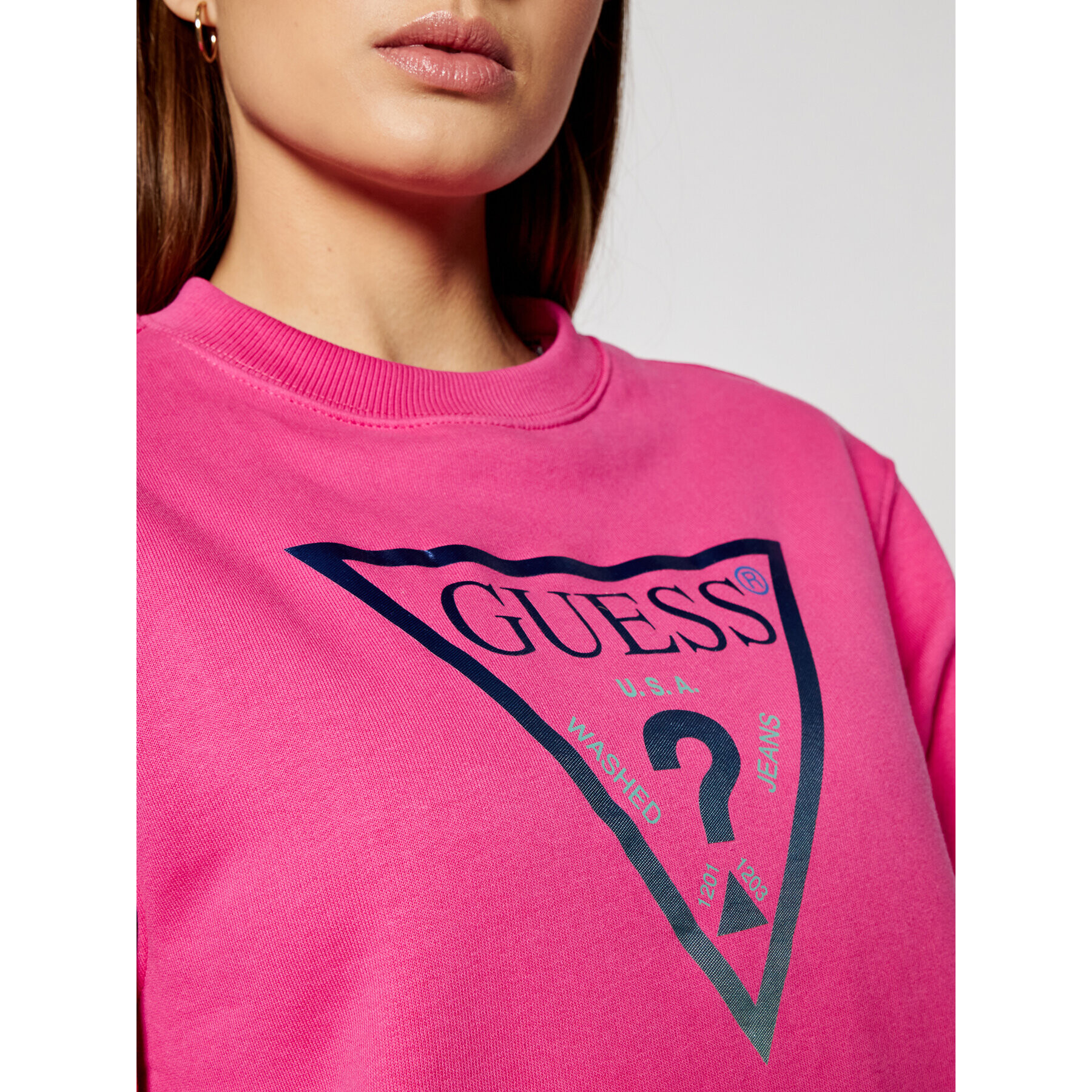 Guess Jopa Karida W1RQ00 K68I0 Roza Regular Fit - Pepit.si