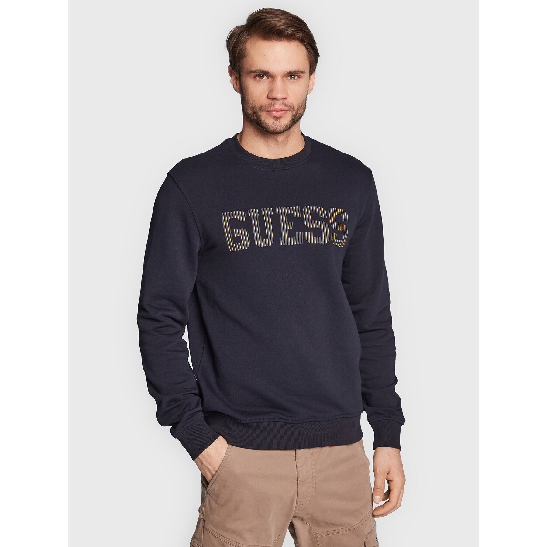 Guess Jopa M3RQ08 KBK32 Mornarsko modra Slim Fit - Pepit.si