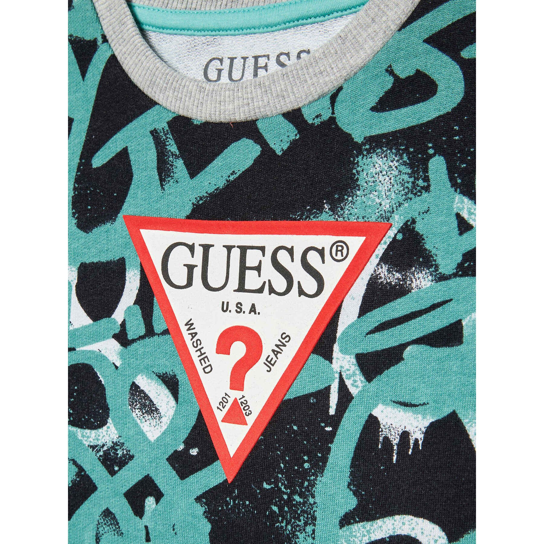 Guess Jopa N2BQ00 K8D80 Zelena Regular Fit - Pepit.si