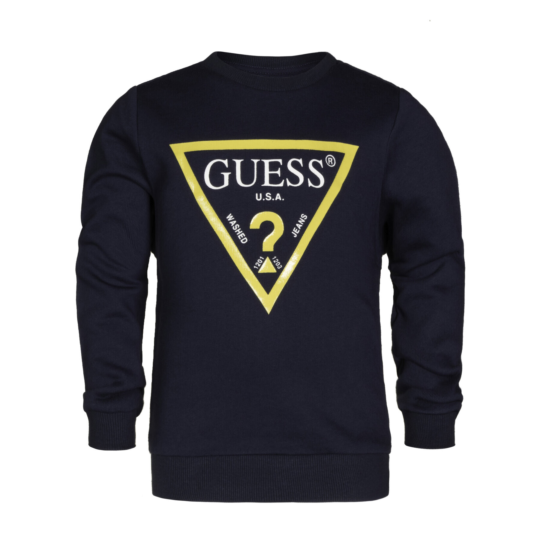 Guess Jopa N73Q10 K5WK0 Mornarsko modra Regular Fit - Pepit.si