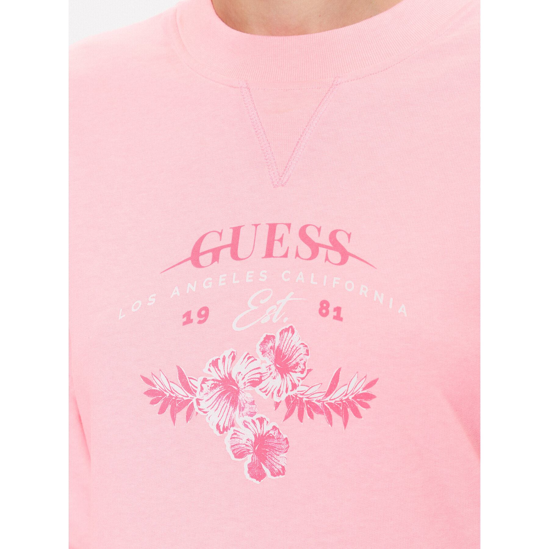 Guess Jopa Neon W3GQ20 KBQH0 Roza Relaxed Fit - Pepit.si