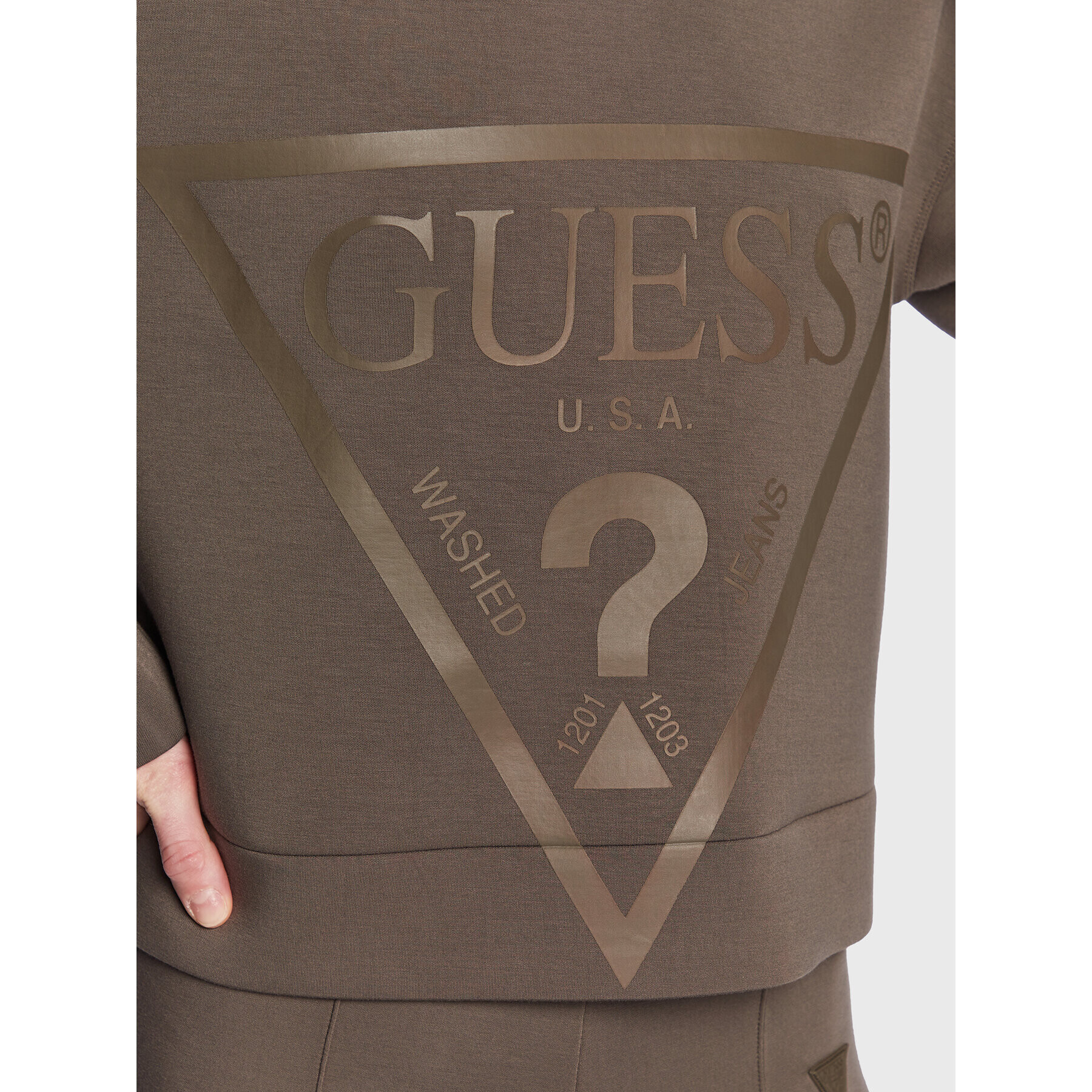 Guess Jopa New Alisa V2YQ08 K7UW2 Zelena Regular Fit - Pepit.si