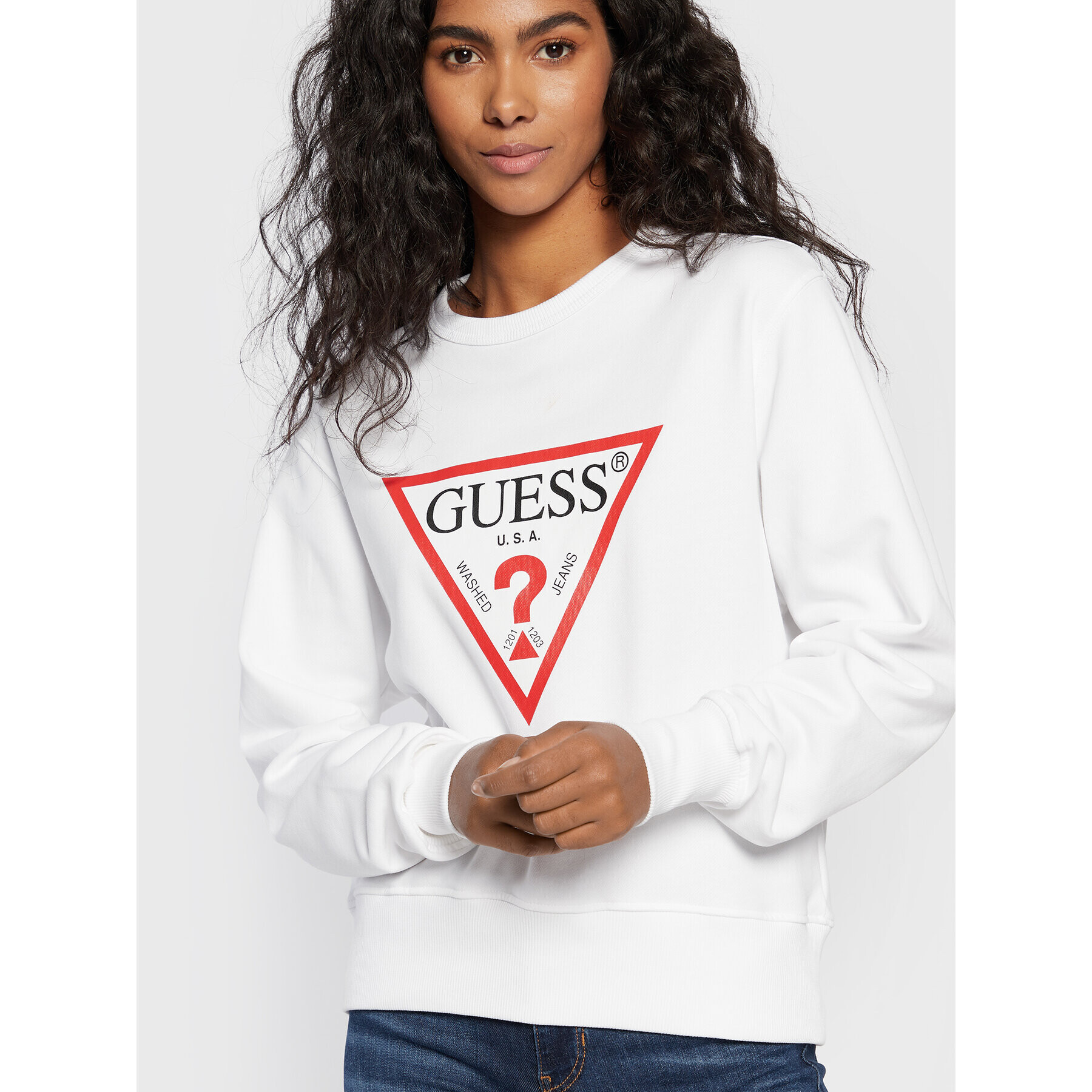 Guess Jopa Original W2YQ16 KBA10 Bela Regular Fit - Pepit.si