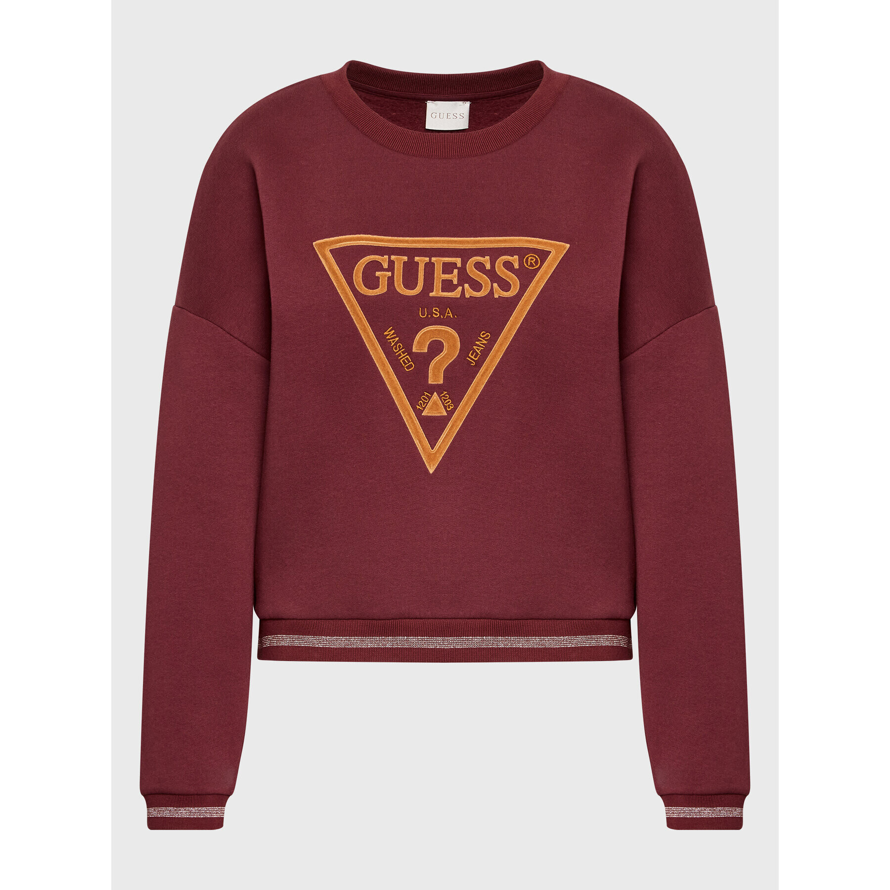 Guess Jopa Roxi W2BQ07 K9Z21 Vijolična Relaxed Fit - Pepit.si