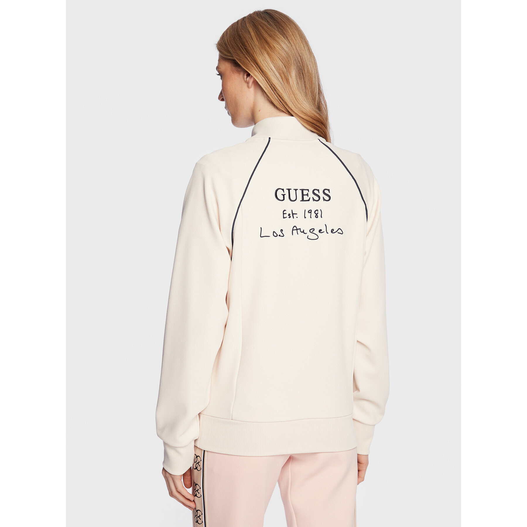 Guess Jopa Signature V3GQ00 KBO62 Roza Regular Fit - Pepit.si